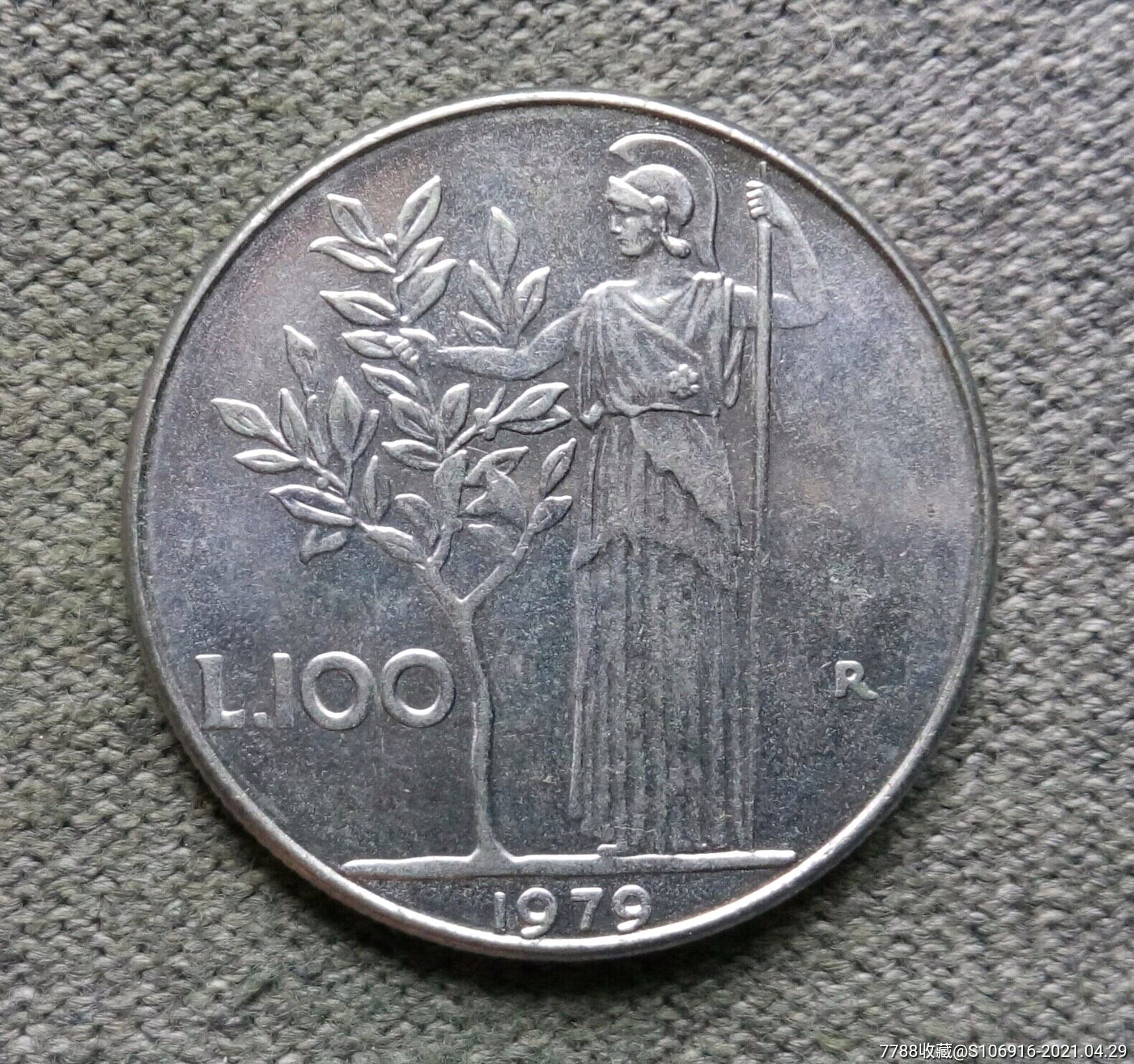 1976年意大利100里拉_外国钱币_第2张_7788钱币网