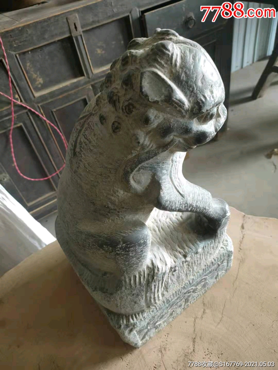 青石狮子,案头摆设品_石狮/石雕塑_第5张_7788砚台收藏