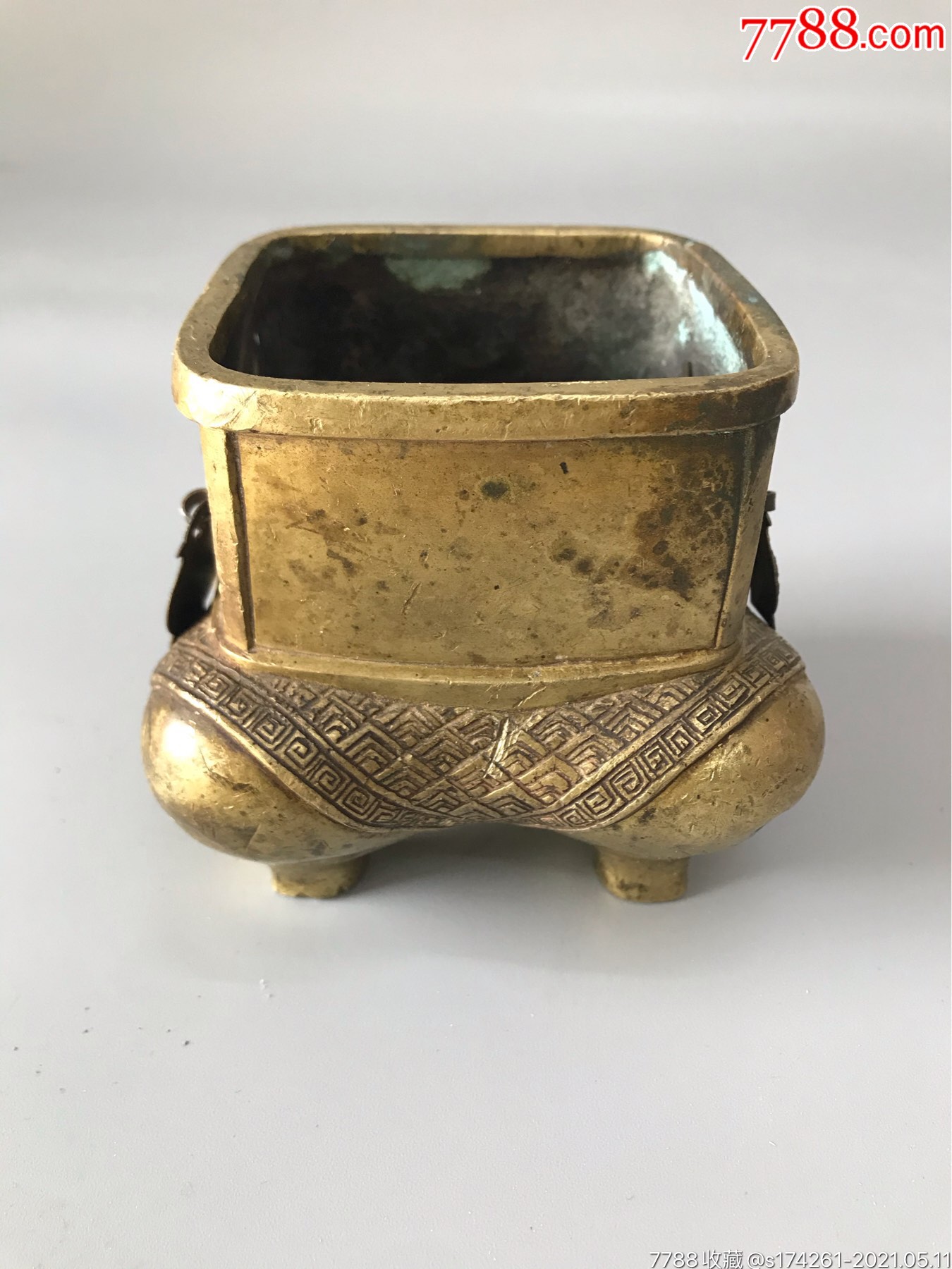 清代包袱炉,香炉,铜炉