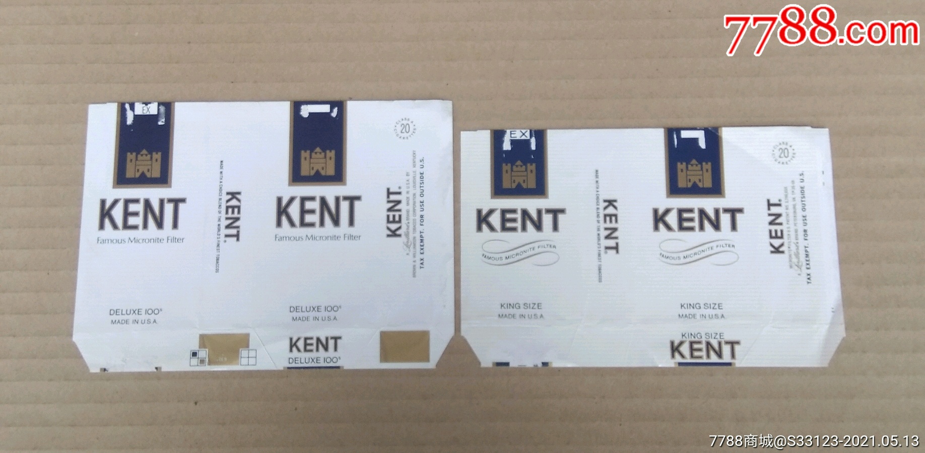 84s,100s健牌kent一对,拆包标-烟标/烟盒-7788商城__七七八八商品交易