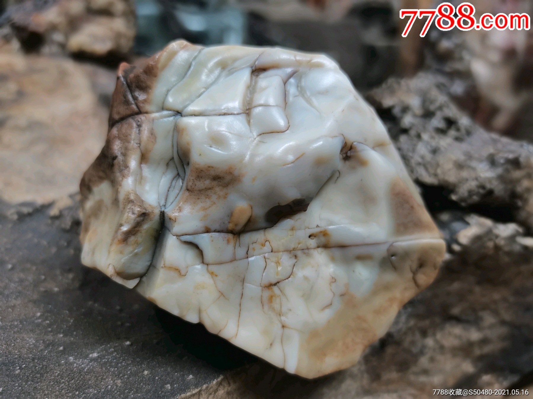 天然地表料戈壁石沙漠漆风凌石风砺石戈壁玛瑙原石马牙开片造型景观石