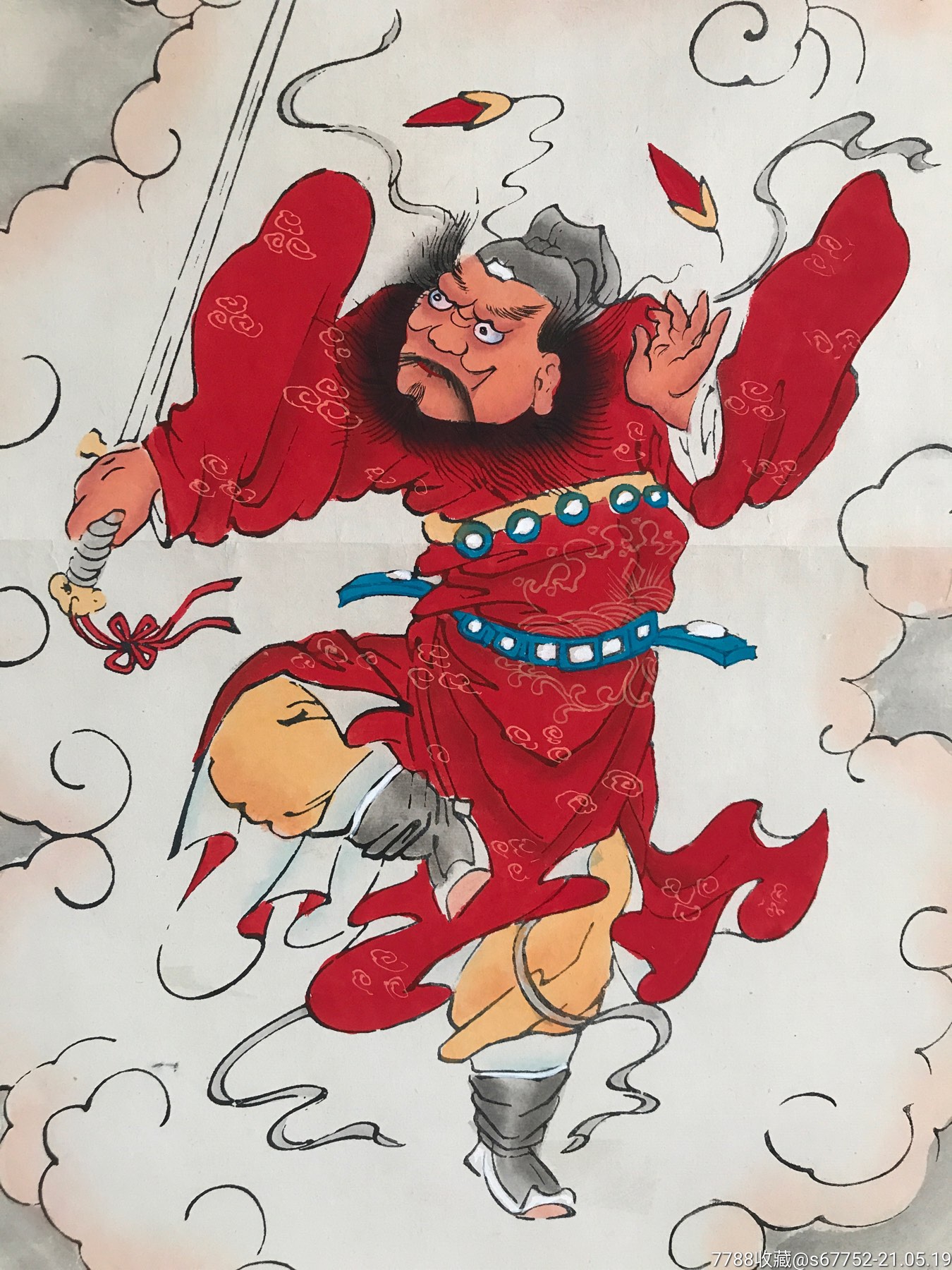 杨柳青木版年画(钟馗)
