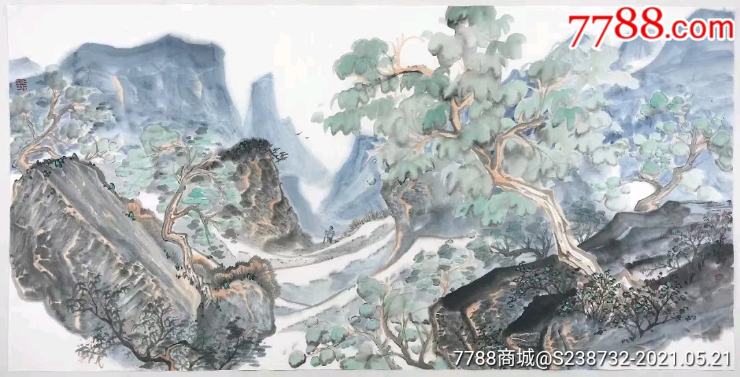 张猛老师作品_山水国画原作_丹青情缘【7788收藏__收藏热线】