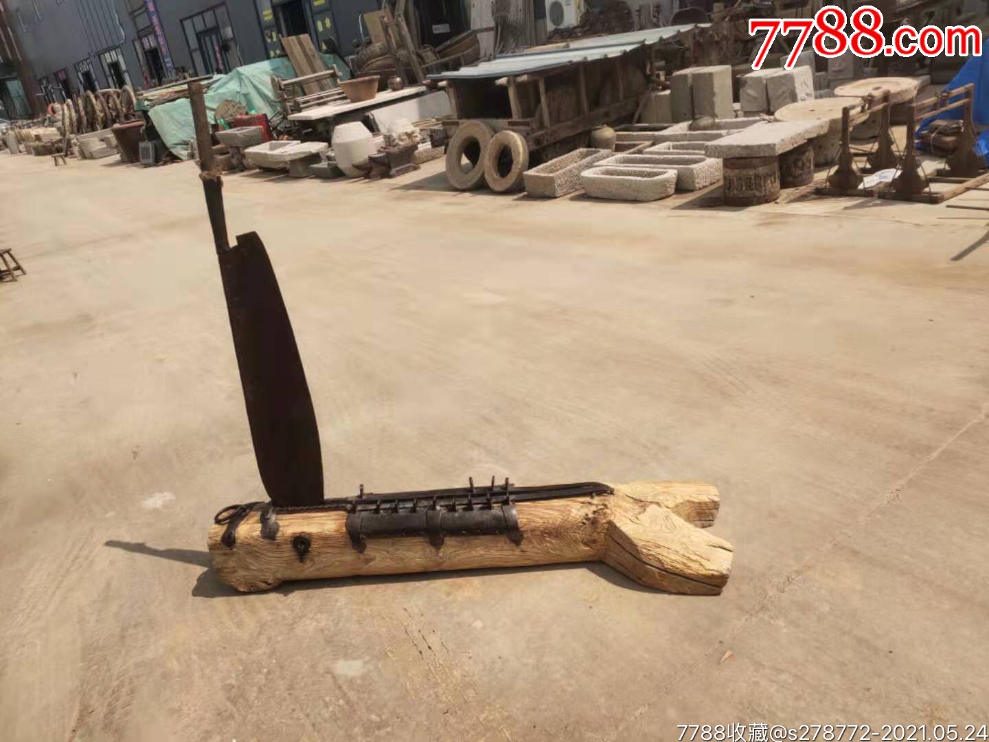榆木铁艺大铡刀13