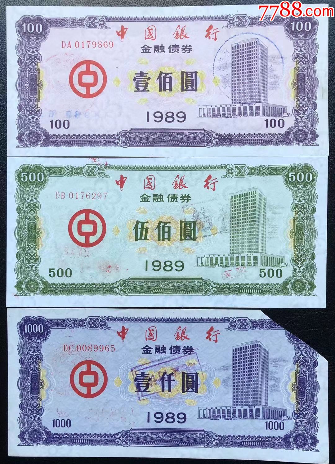 198*年中国银行金融债券全套