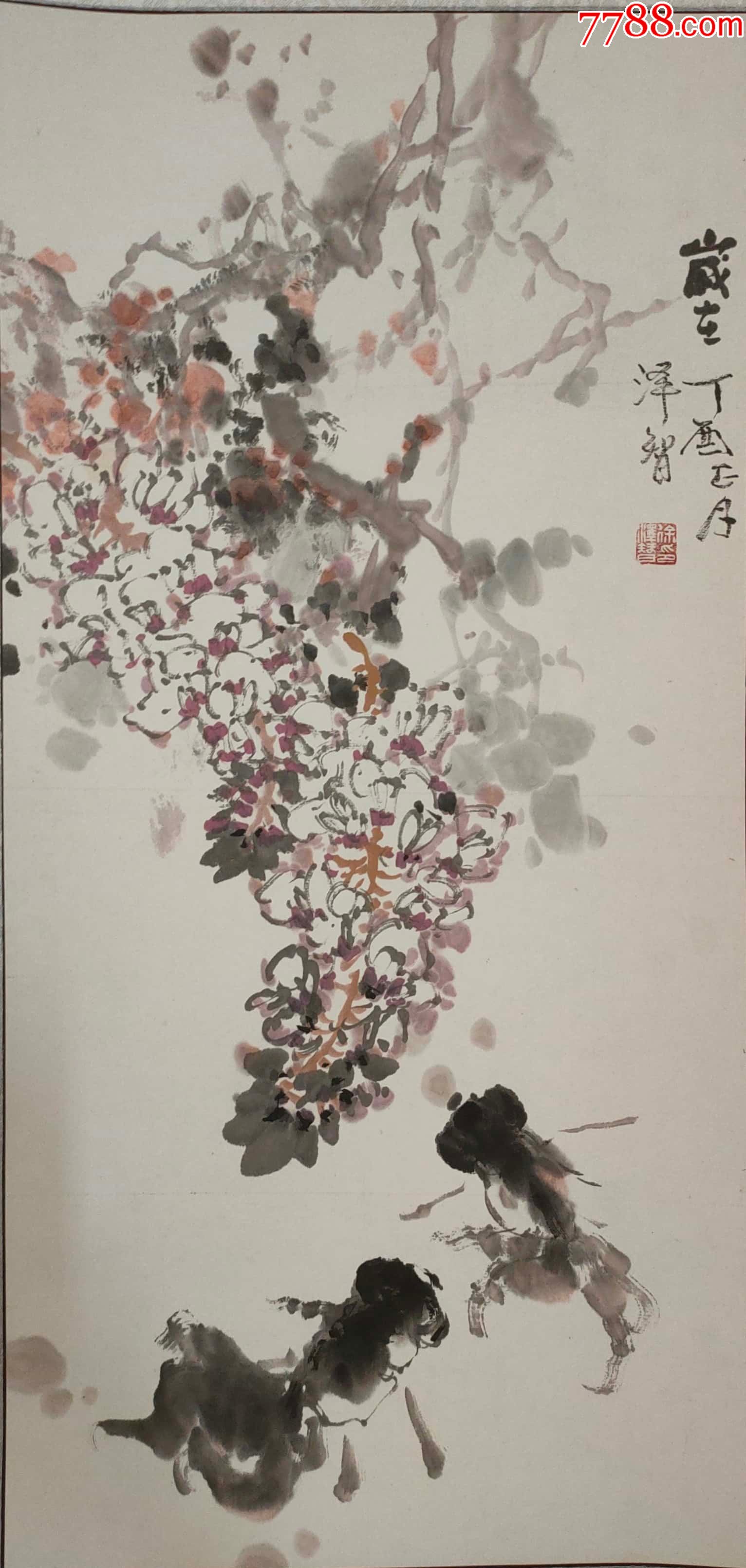 b044新乡市美术家协会顾问花鸟画委员会主任著名画家徐泽智先生作品