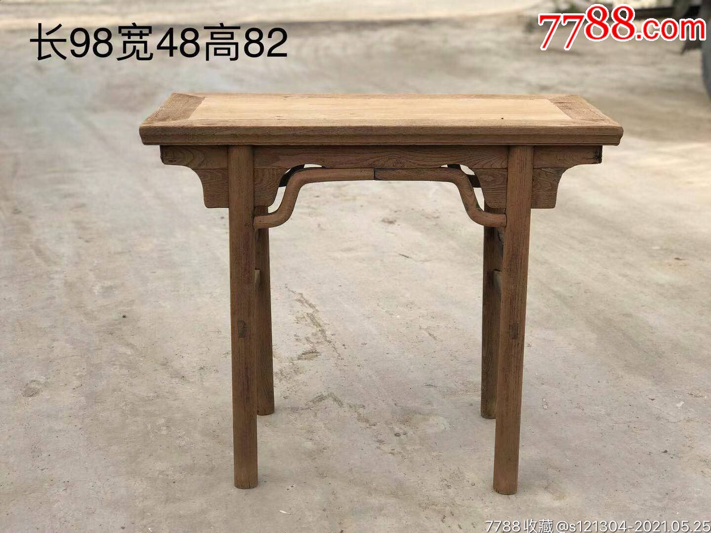 清末榆木酒桌茶桌五老桌子老家具_价格1500元【古玩民俗交流】_第1张