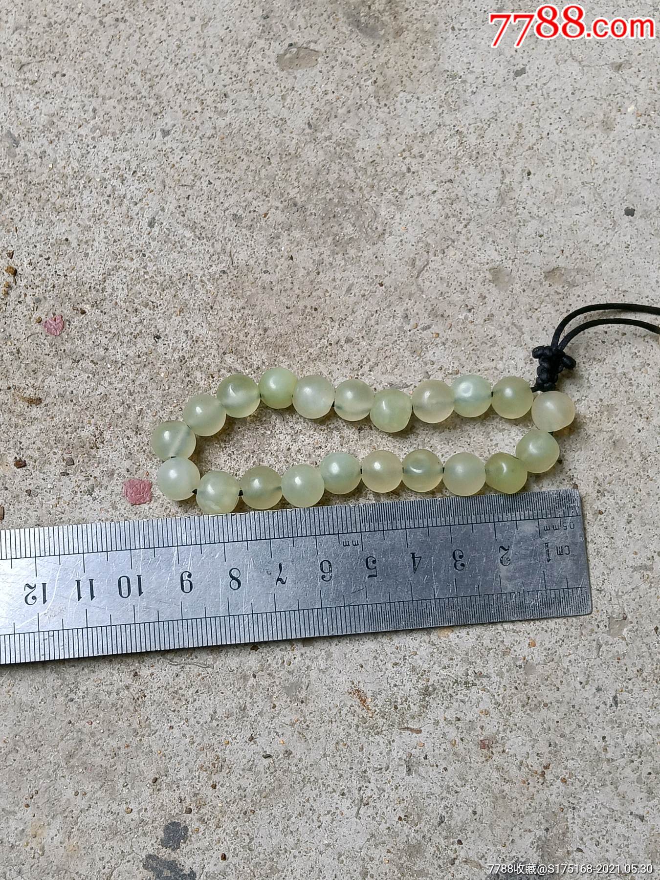 乡下收的老玉珠子一串
