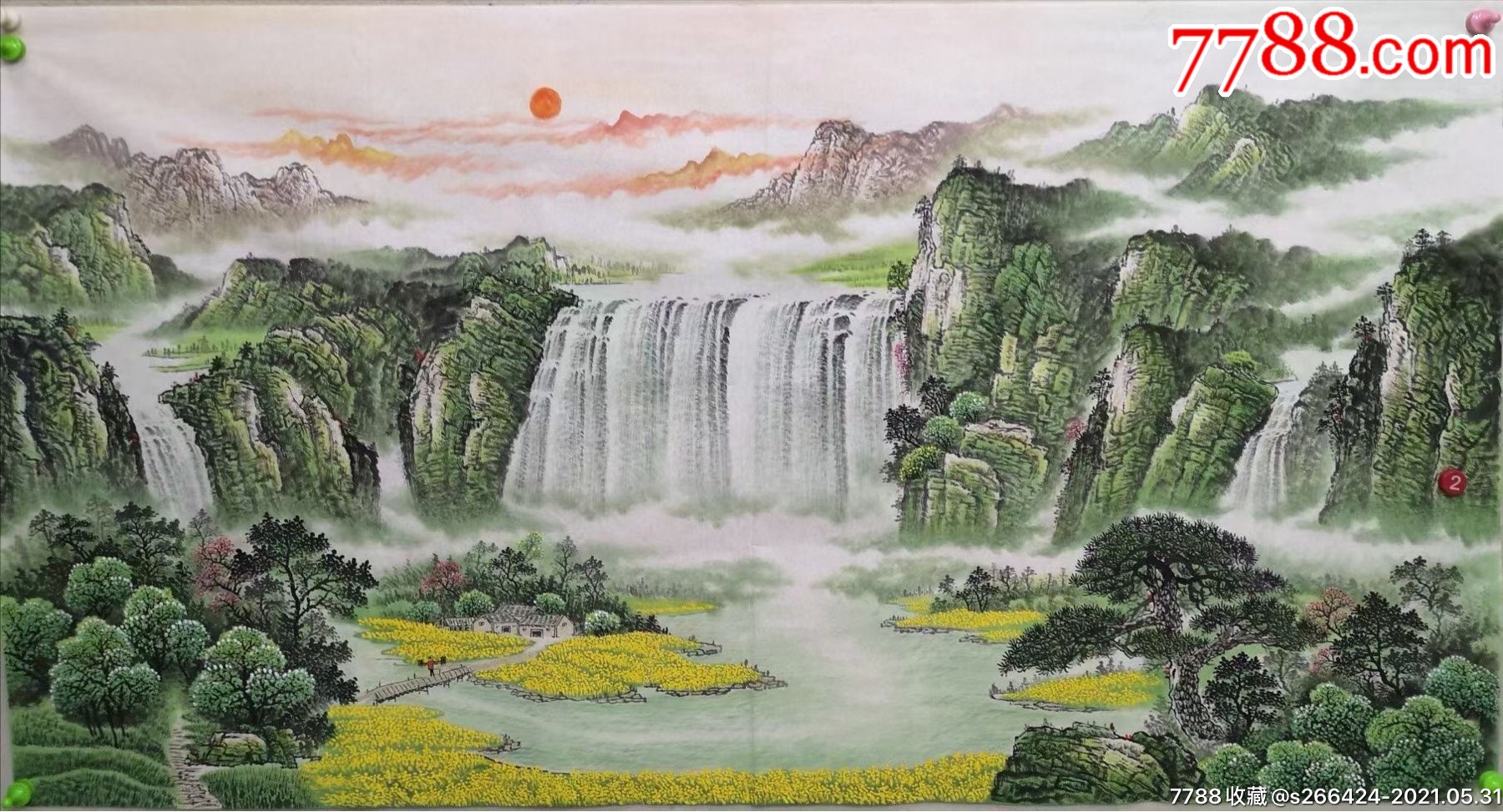 潘兴鹏(黄金满地)-价格:758元-se80541026-山水国画