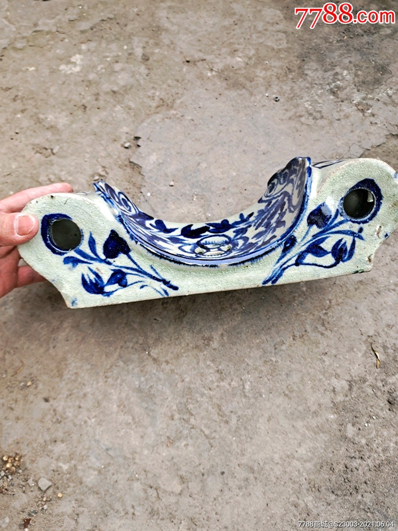 清代青花瓷枕头全品