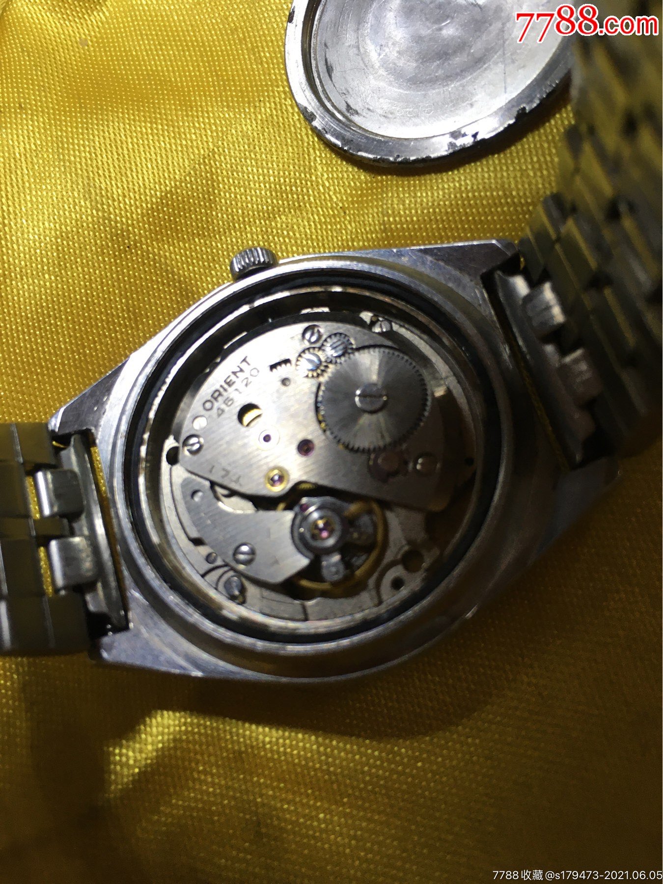 双狮牌机械男表东方机械表老手表腕表送高级实心表带表链正常走时