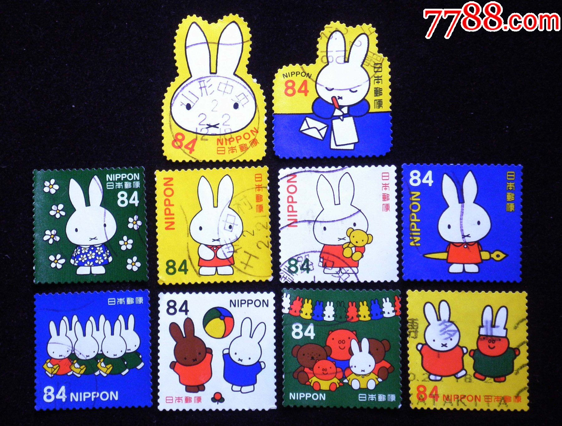 日本信销邮票2019年米菲兔10全g227