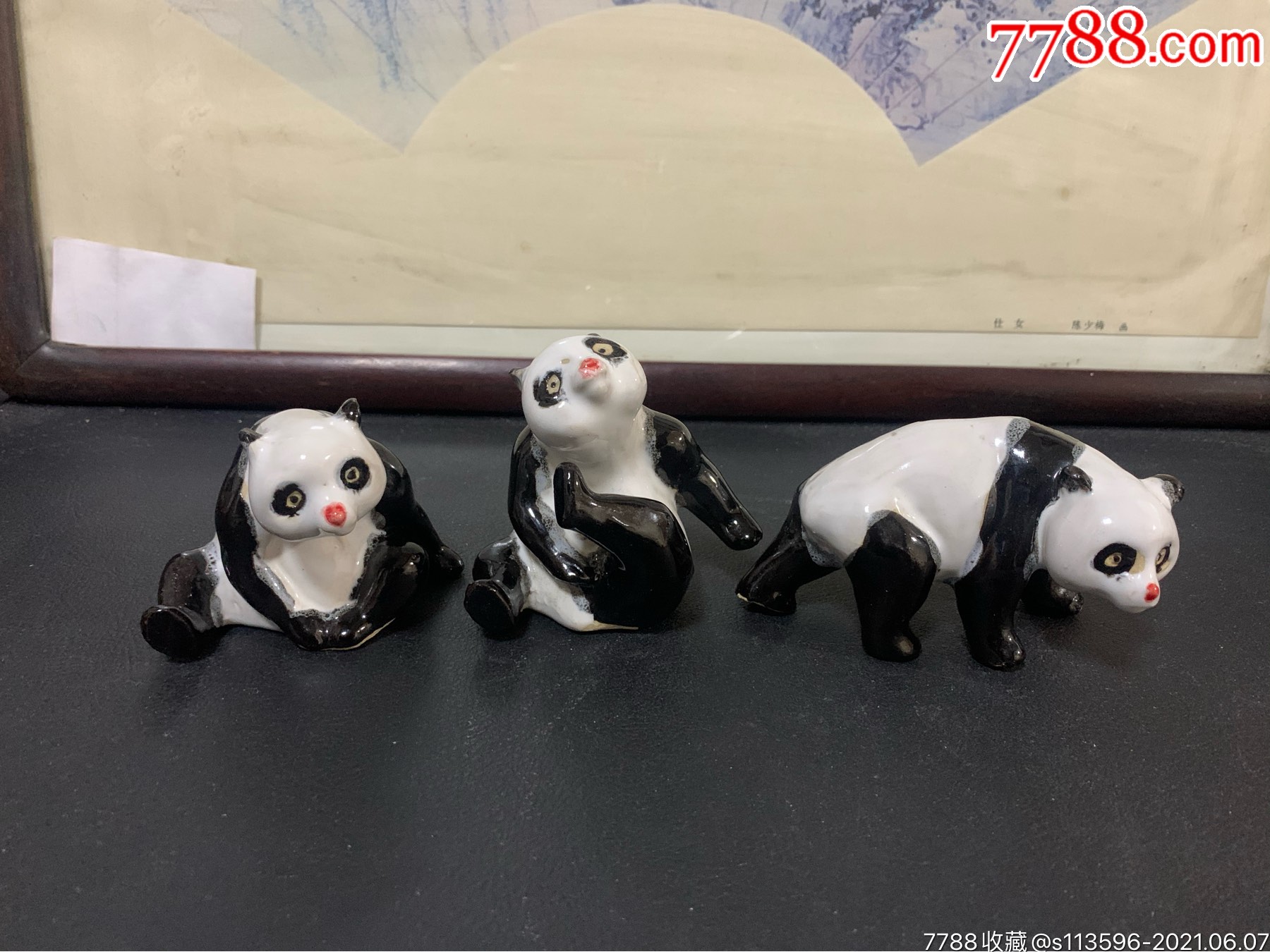 80年代景德镇熊猫瓷塑