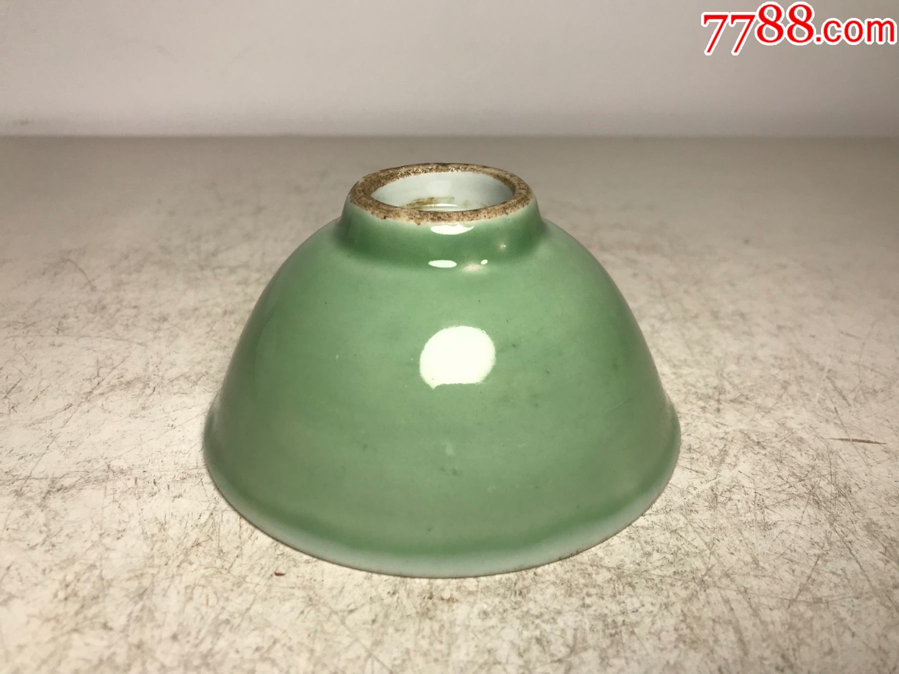 民国青釉小茶碗