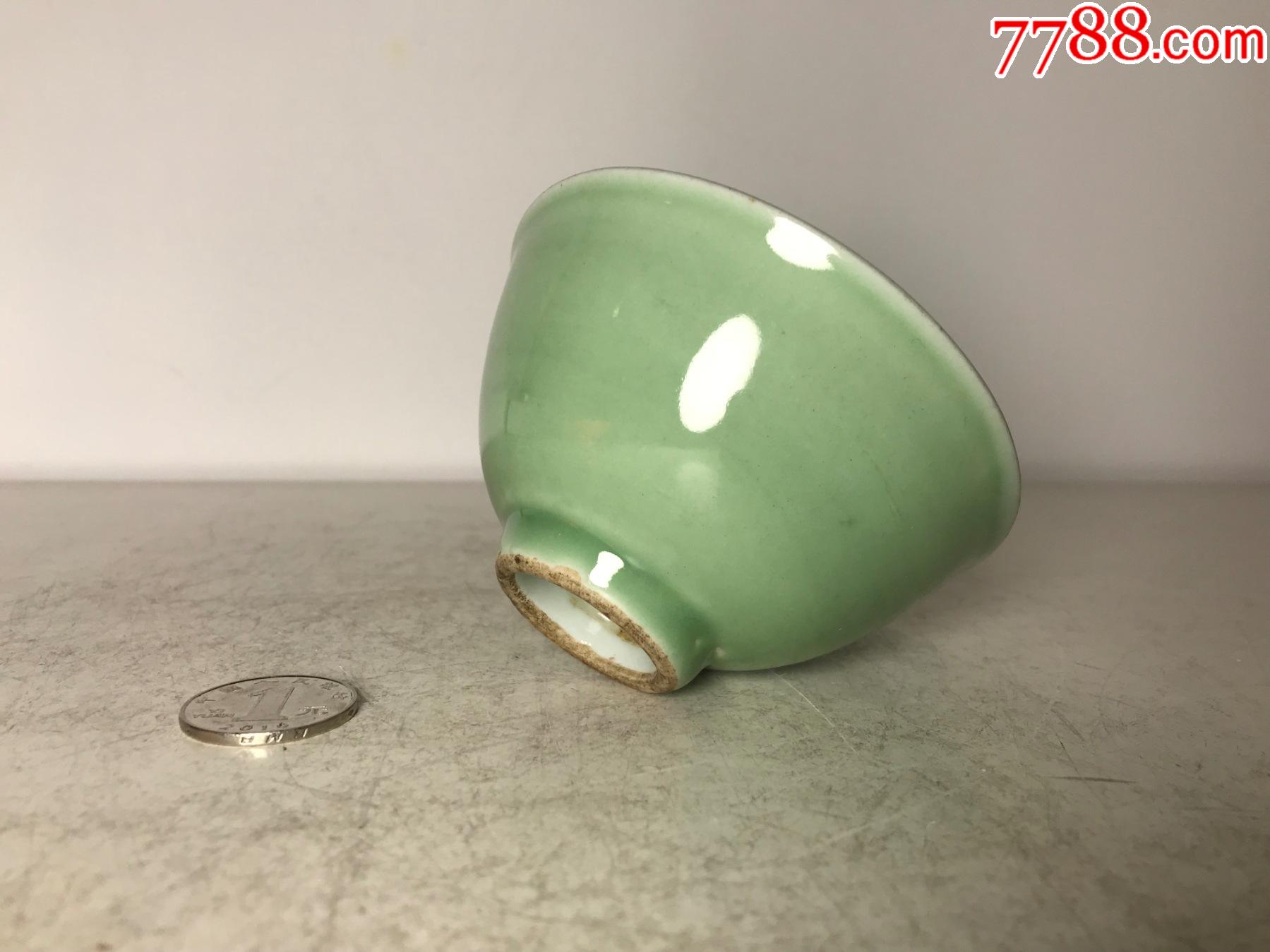 民国青釉小茶碗