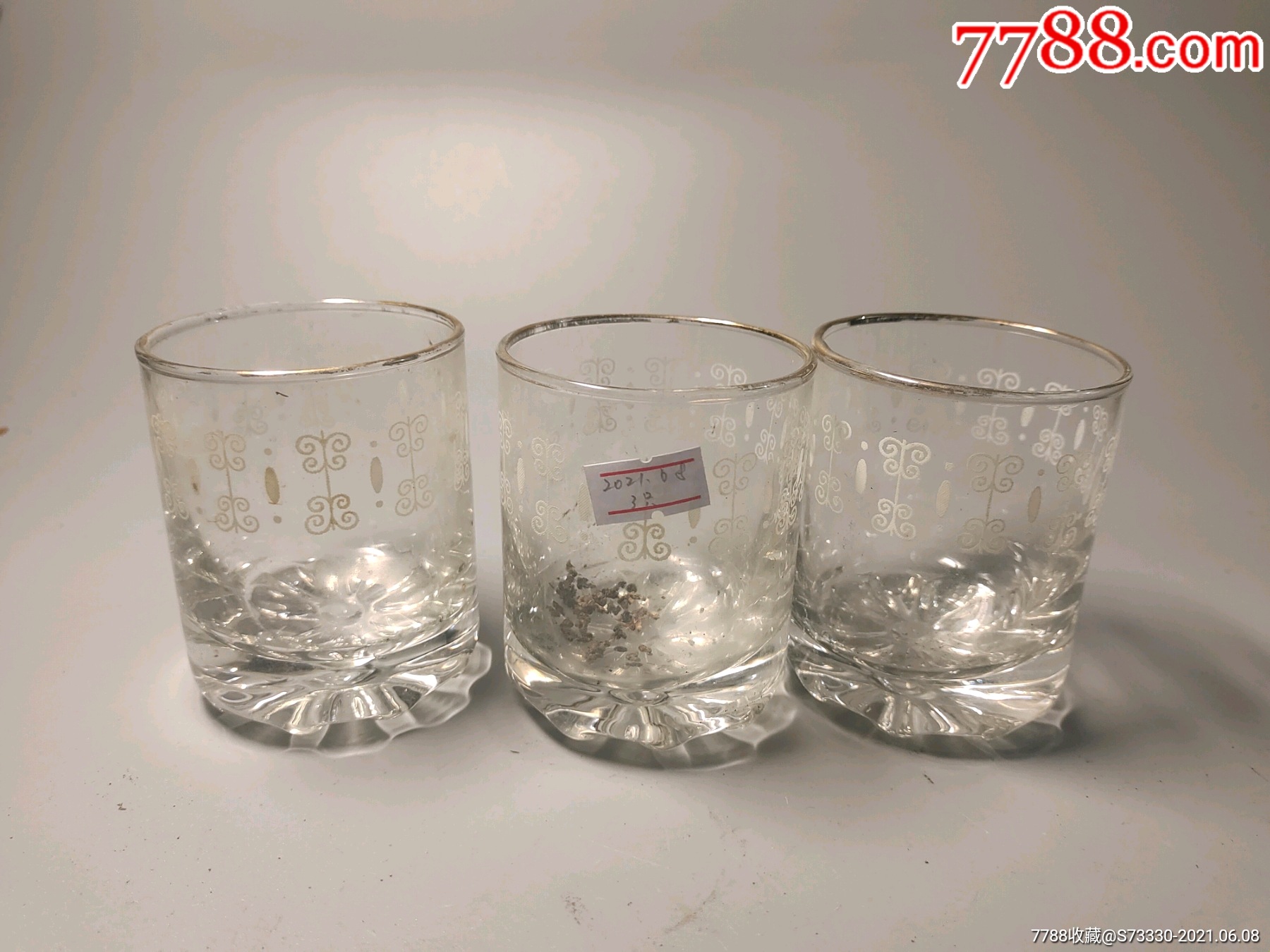 8090年代玻璃杯3只合售