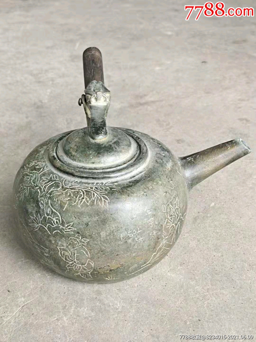 民国铜壶一把,_铜壶/铜瓶_图片价格_收藏价值_7788