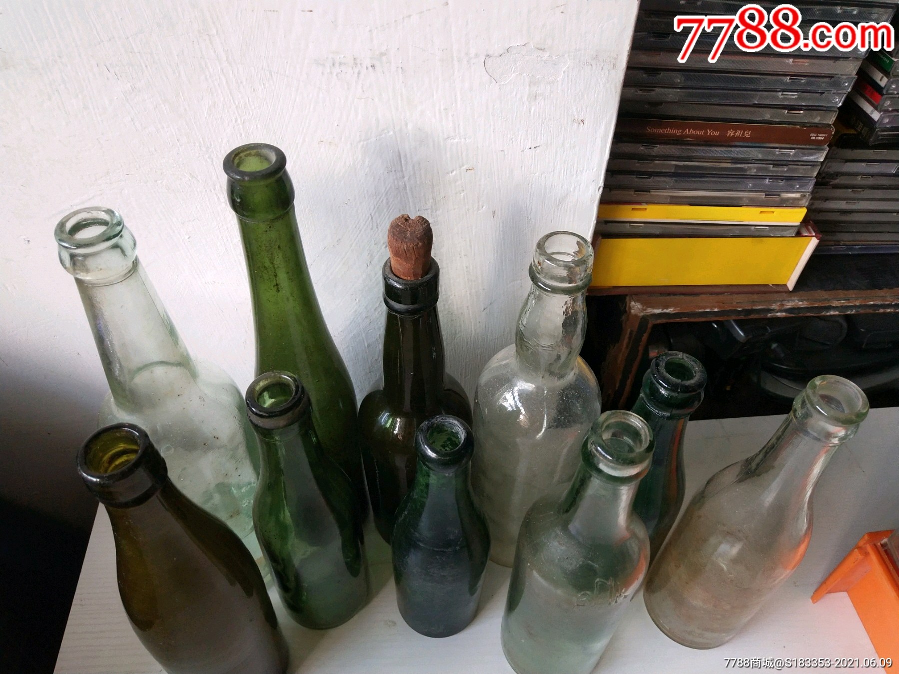 民国时期老酒瓶,,玻璃瓶【共十件】