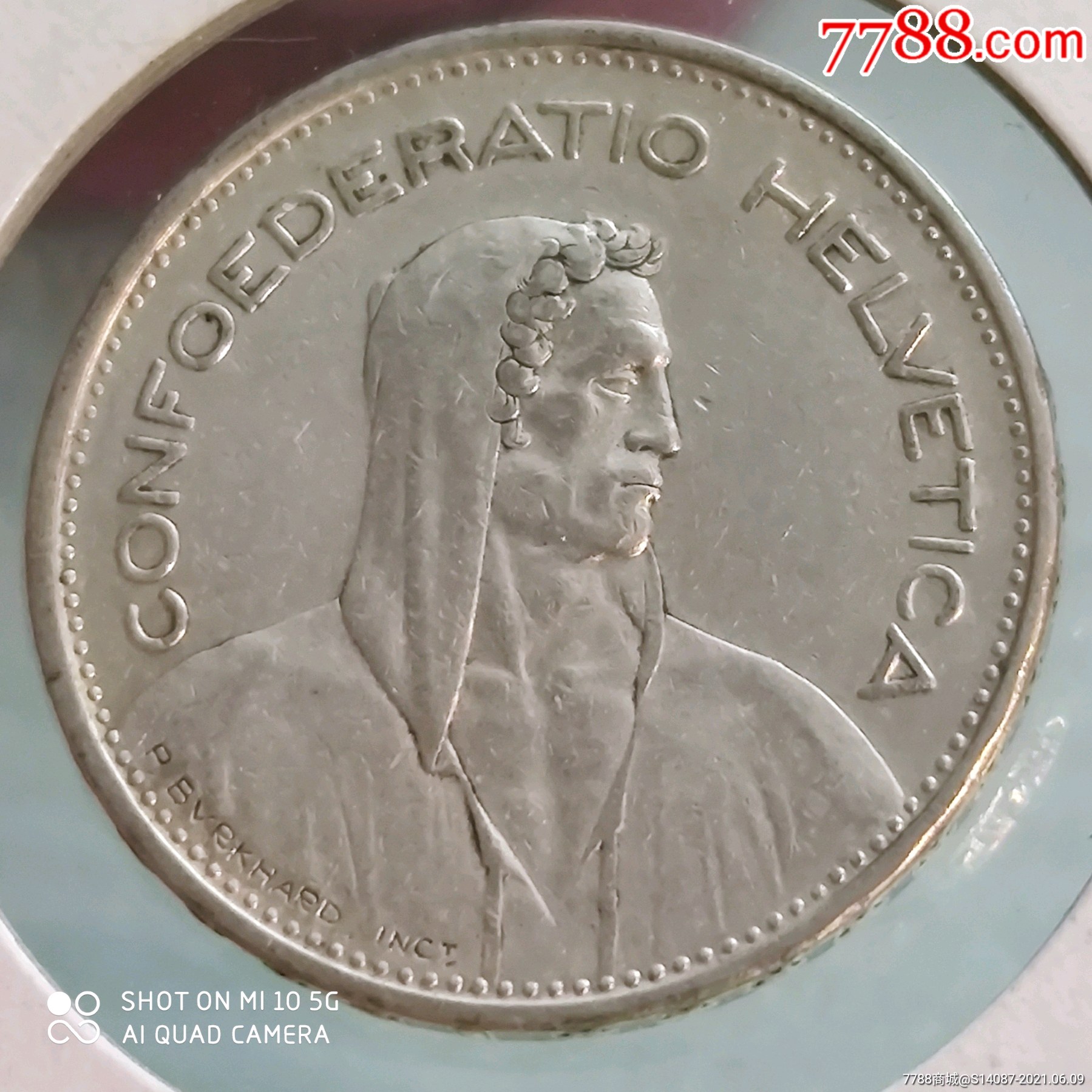 外国银币～1940年5瑞士法郎