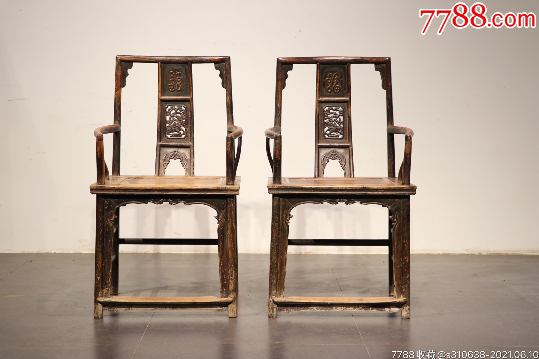 官帽椅清代,官帽椅一对10