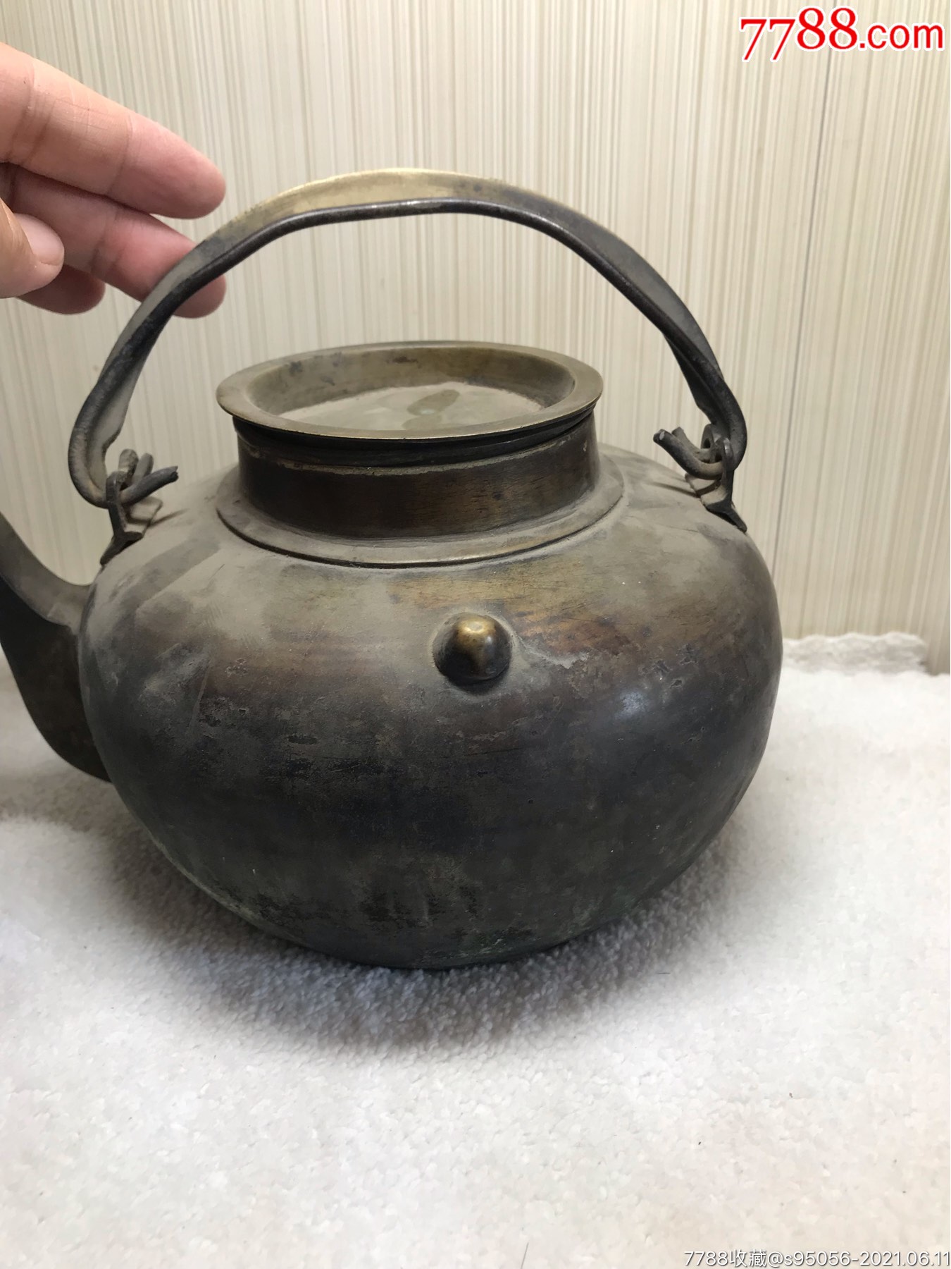 清代铜制茶壶