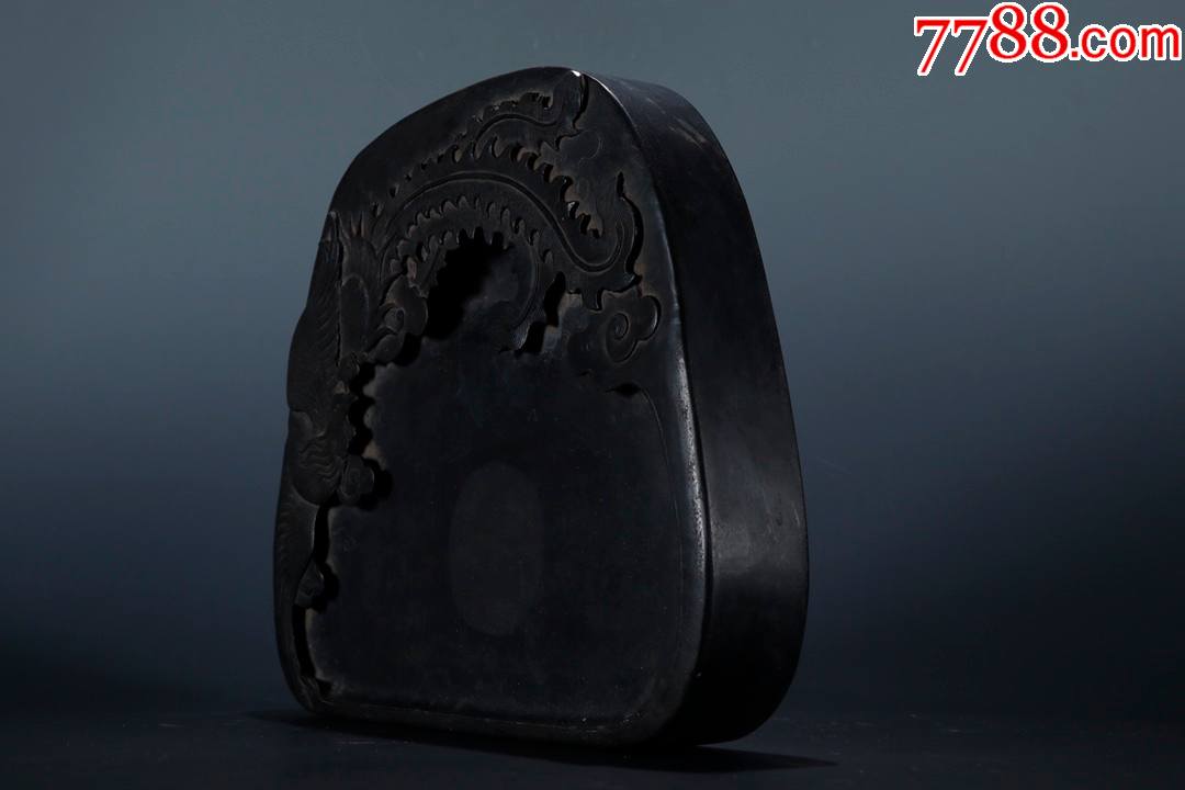 旧藏【手工石砚凤鸟文房砚台】_价格5200元_第1张_7788收藏__收藏热线