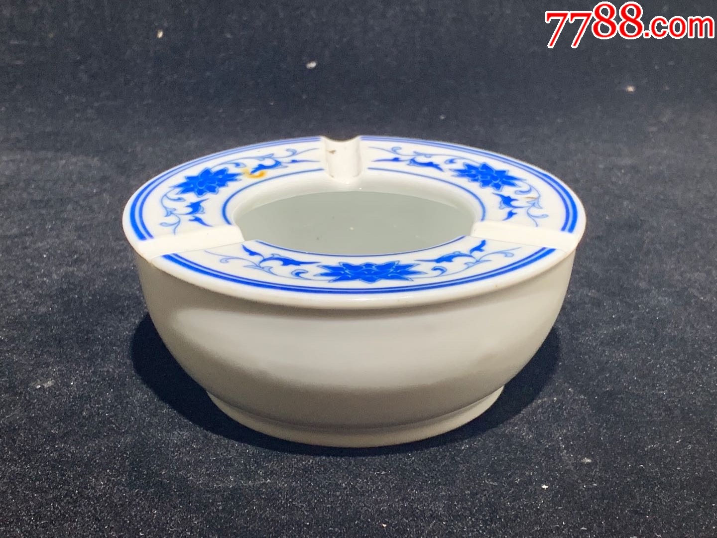 景德镇青花烟灰缸/文革567老厂货收藏/a530