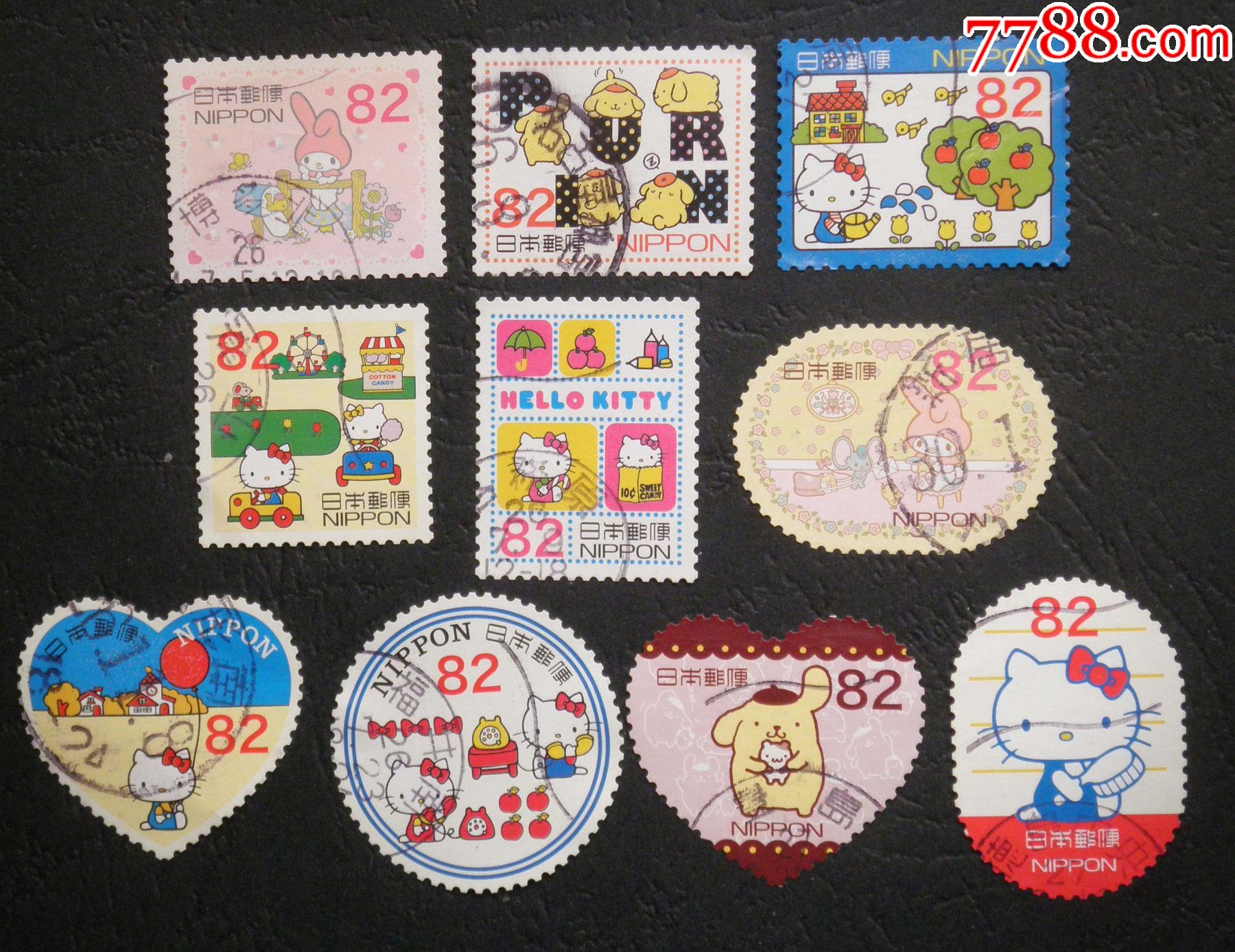 "商品>>>>￥59品99日本信销邮票2012年卡通邮票