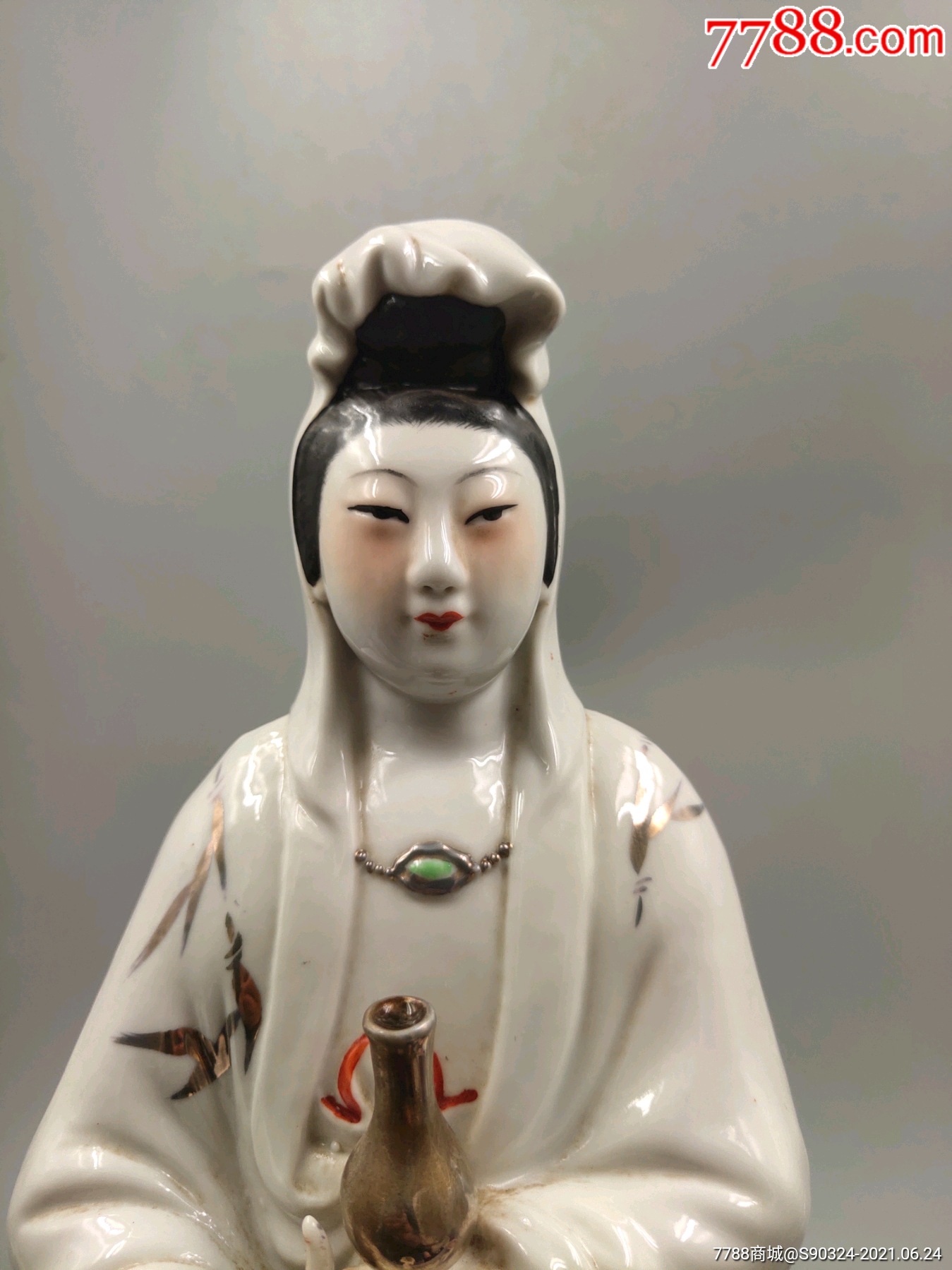 精美567景德镇雕塑瓷厂观音像