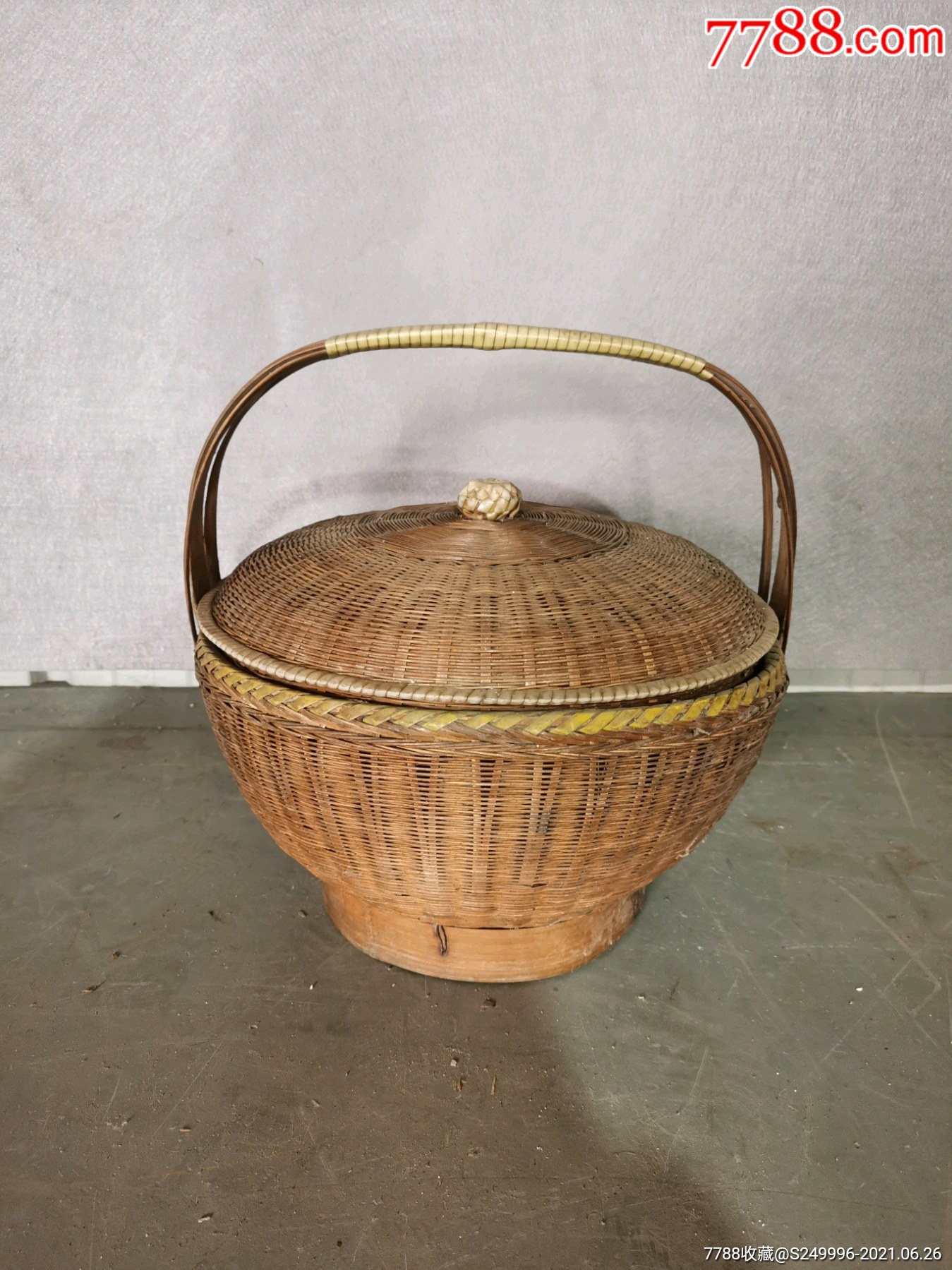 80年代老竹篮
