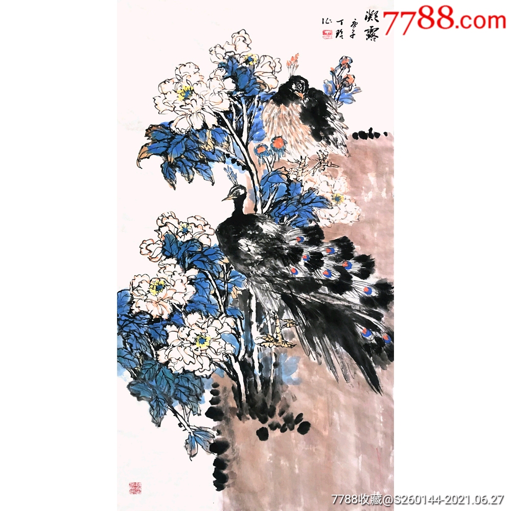 丁玲凝露136×68cm-价格:99999元-se81077588-花鸟国画原作-零售-7788