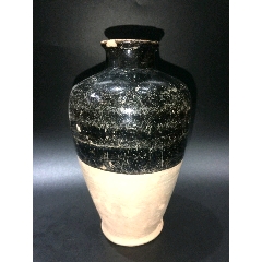 宋代·吉州窑·乌釉·梅瓶