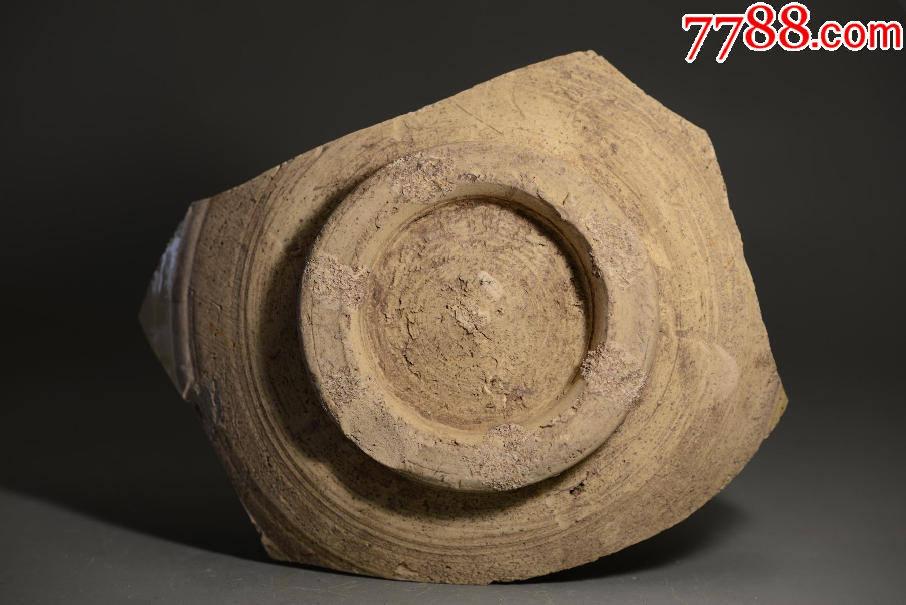 宋金黑釉铁锈花磁州窑标本博物馆科研教学专用考古发掘13*11厘米