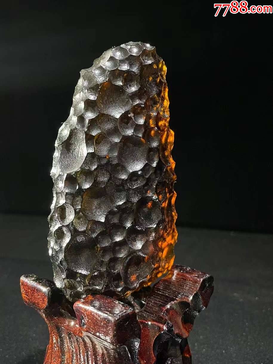天然玻璃陨石原石-陨石-7788工艺品