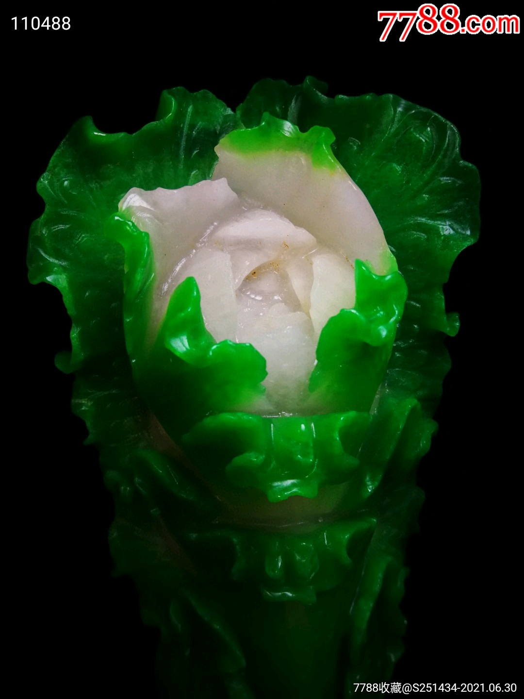 老翡翠白菜摆件_翡翠/缅甸玉_第7张_7788玉器收藏