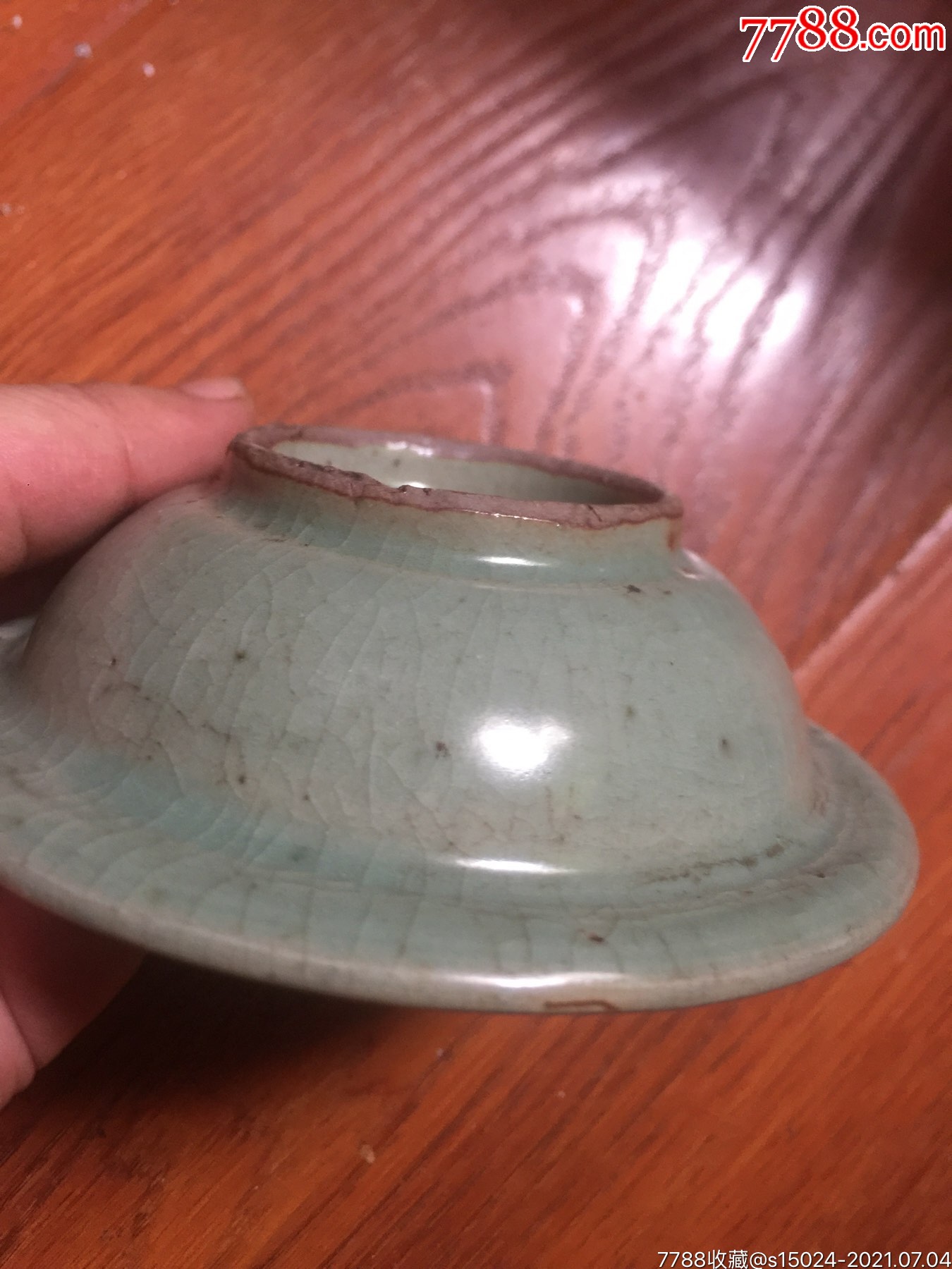 斑驳的宋代黑胎龙泉官窑_苏小小古物堂【7788瓷器】