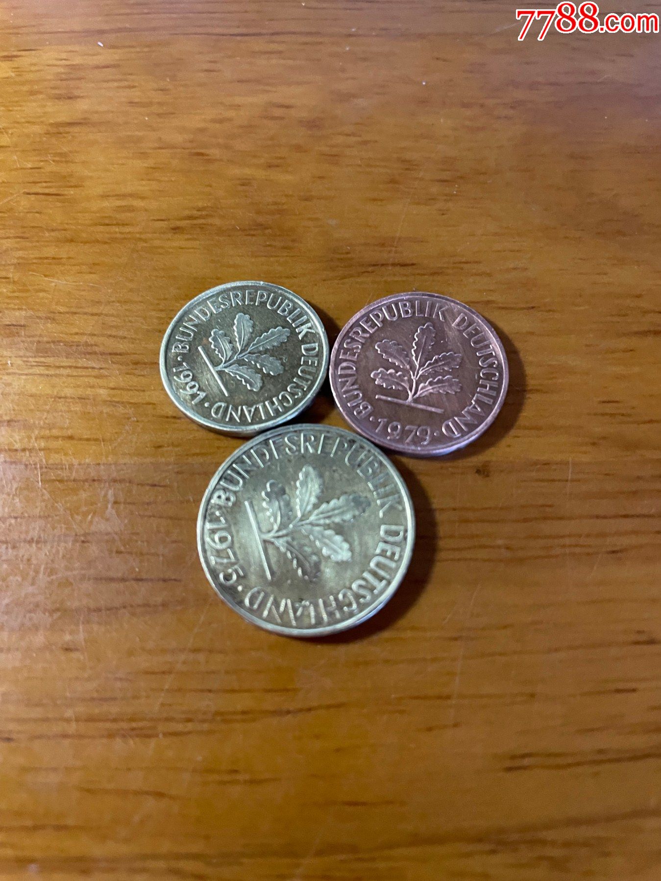 1991三枚德国马克硬币