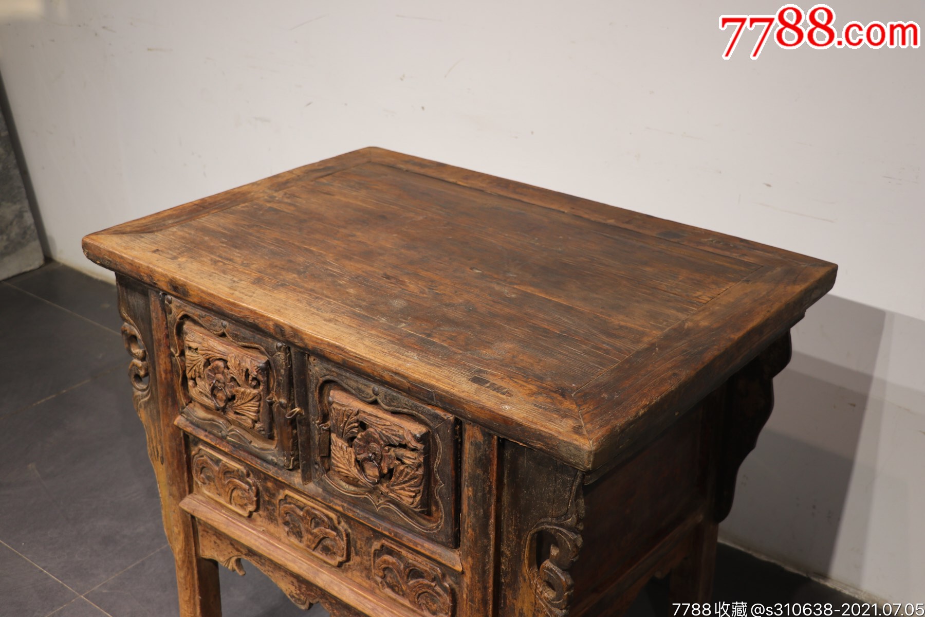 明代,高浮雕供桌10_木桌/几/案_第2张_7788旧家具收藏