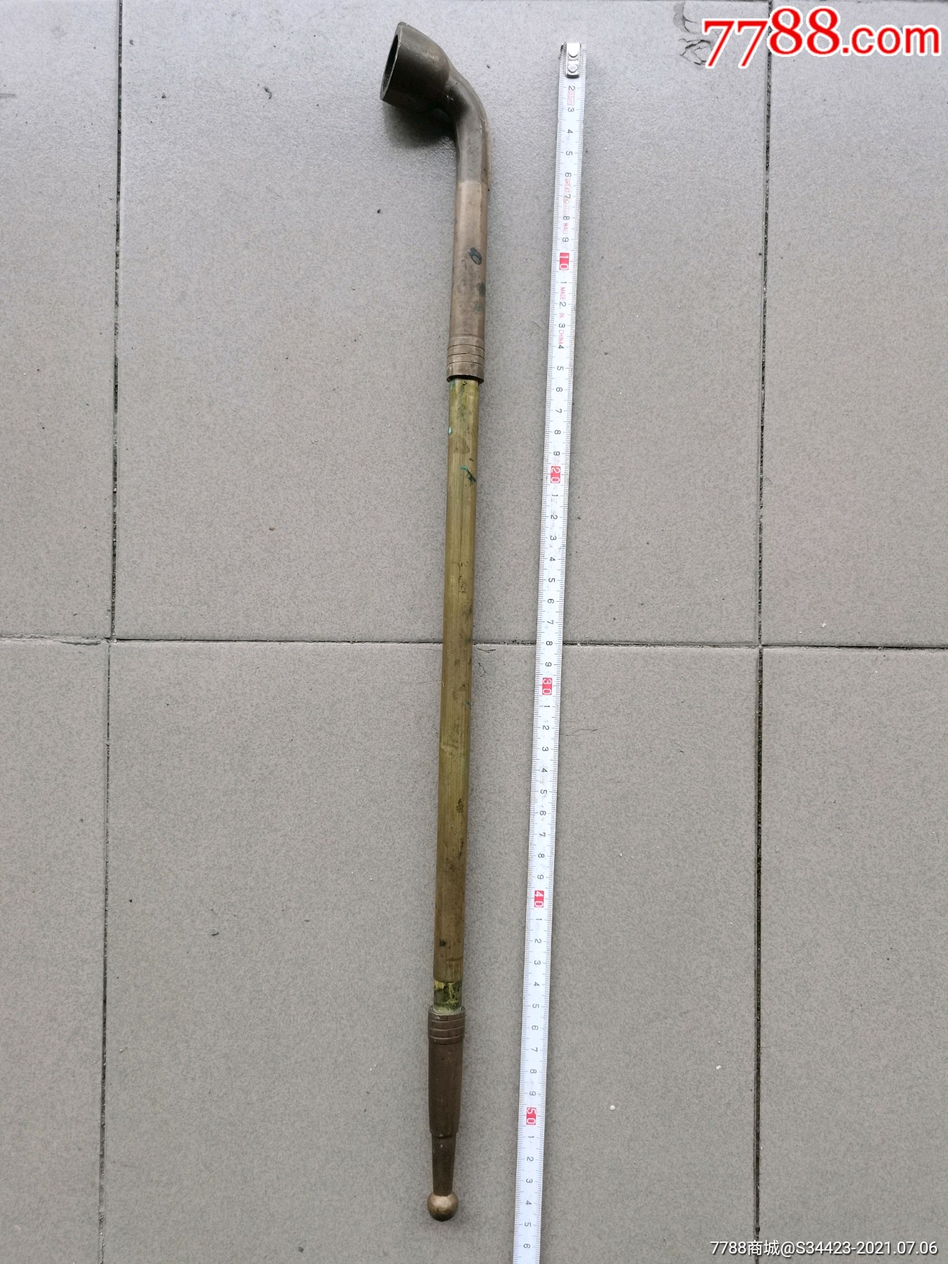 55厘米长全铜烟枪-价格:45元-au27673642-烟杆/烟枪