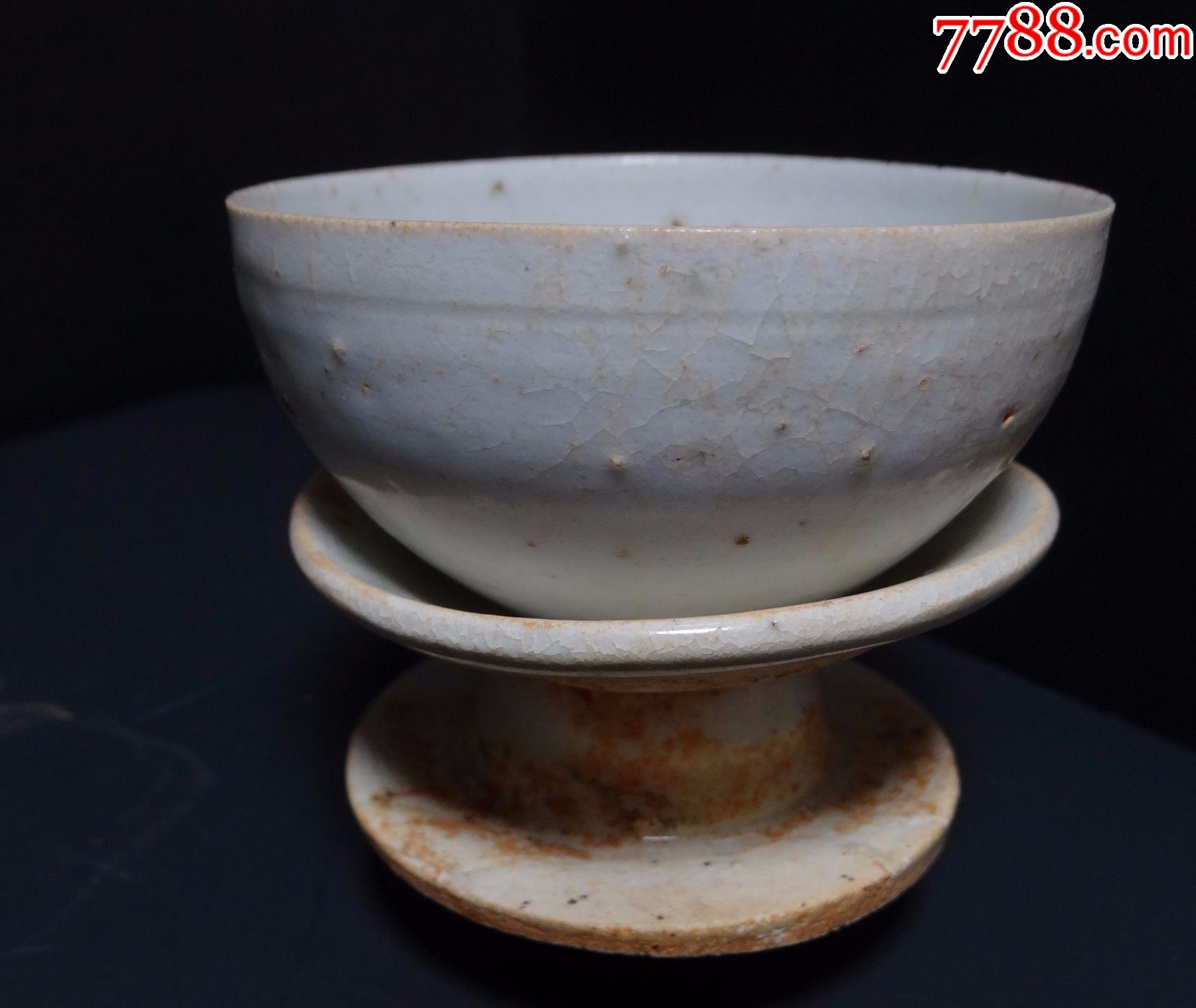 元代青釉影青釉双层杯托茶盏少见_价格580元_第1张_7788收藏__收藏