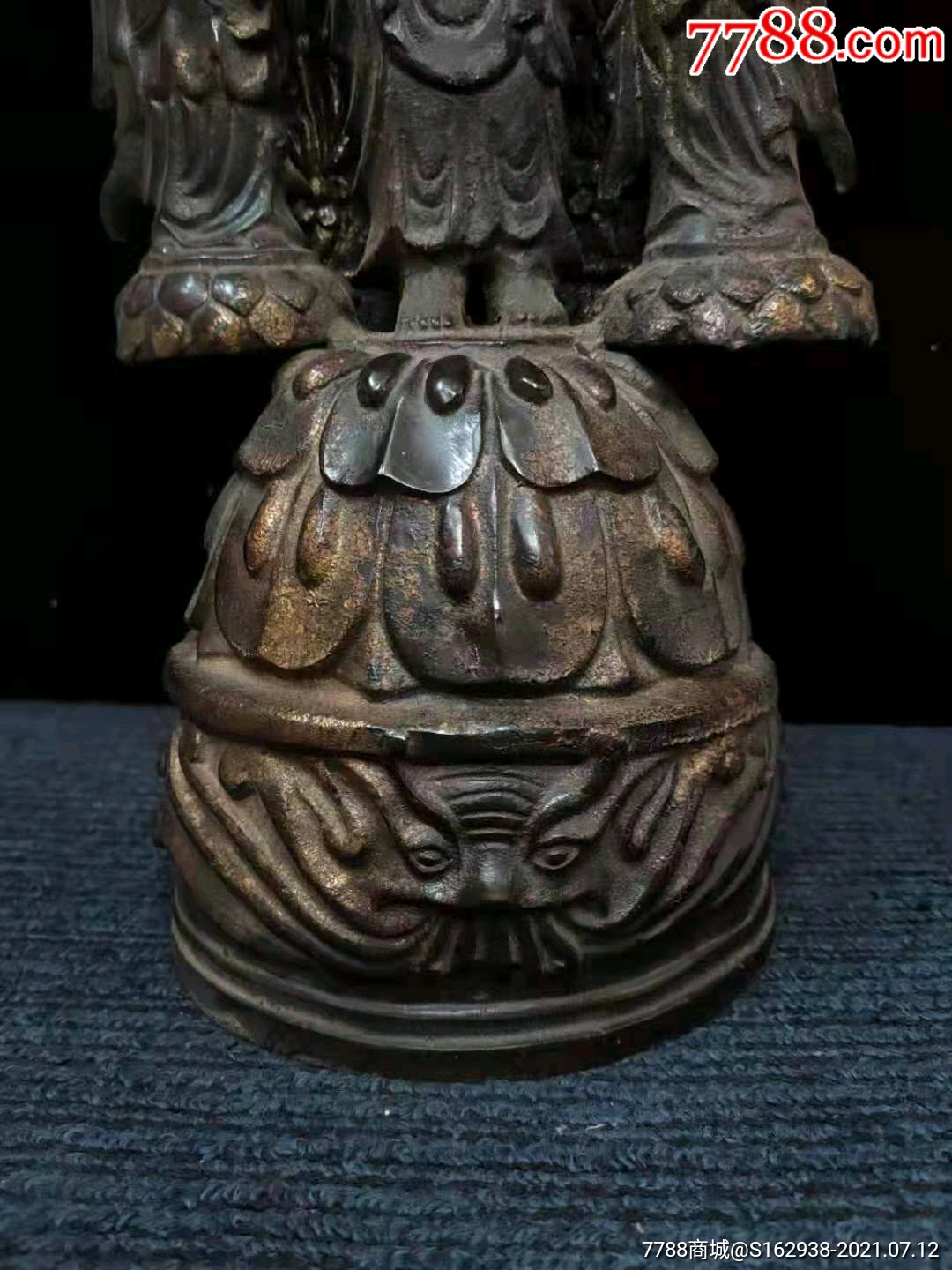 铜泥金佛造像佛像开脸端庄慈祥,一体铸造,品相完好待结缘………,腾龙