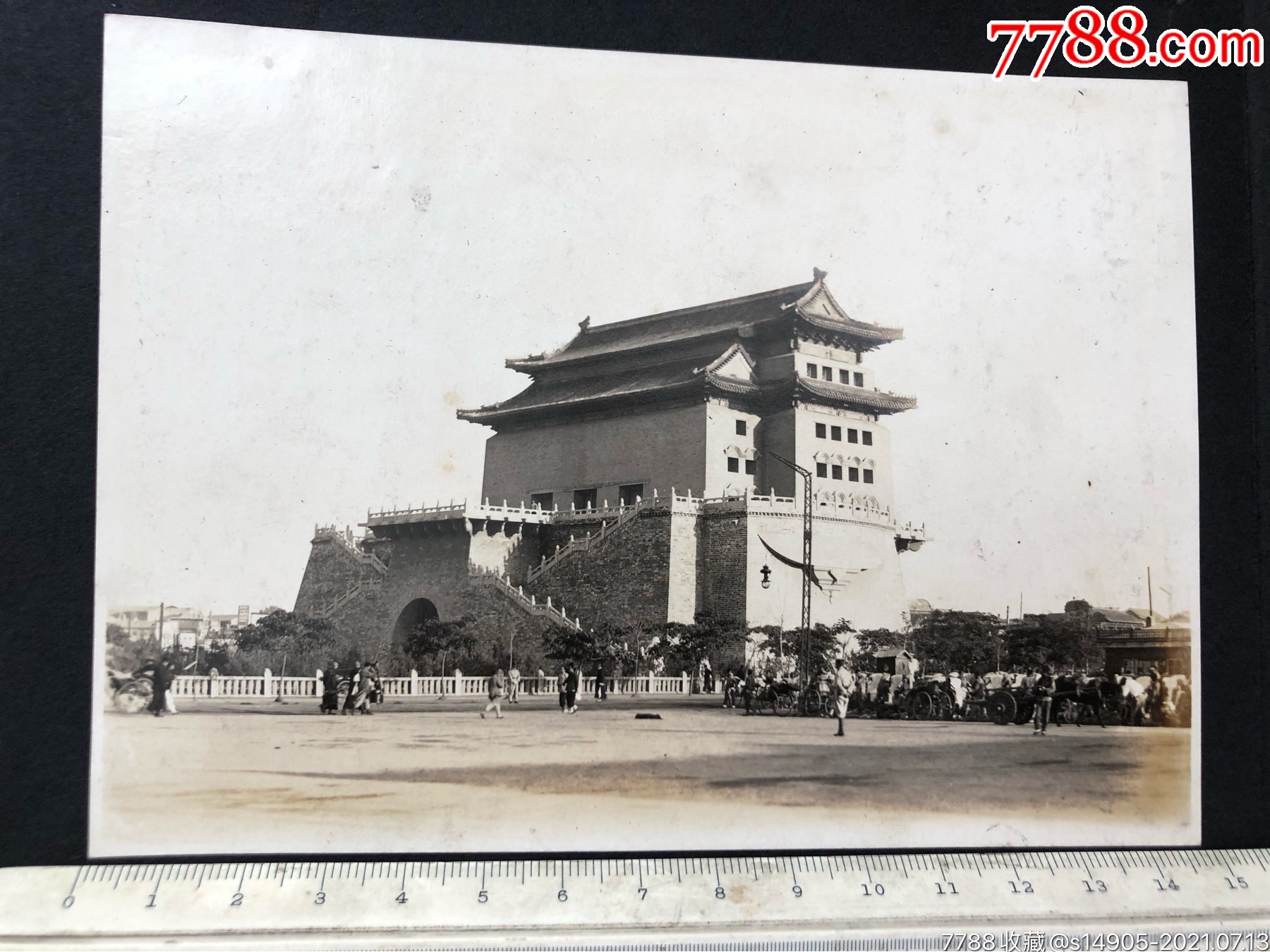 民国时期北京正阳门前门原版老照片
