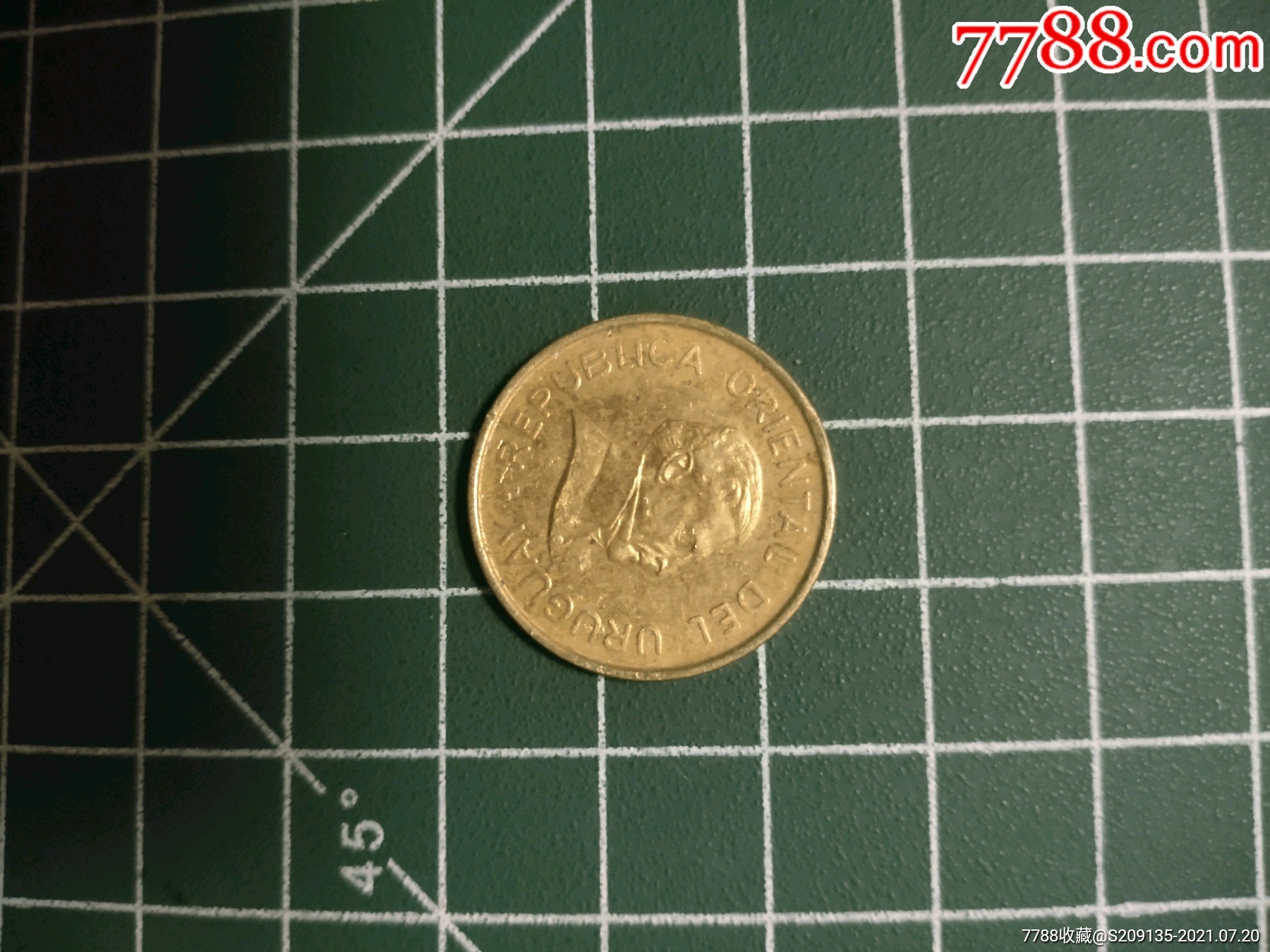外国硬币乌拉圭两元,满五十元包邮_价格3.