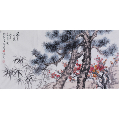 三友图-花鸟国画原作