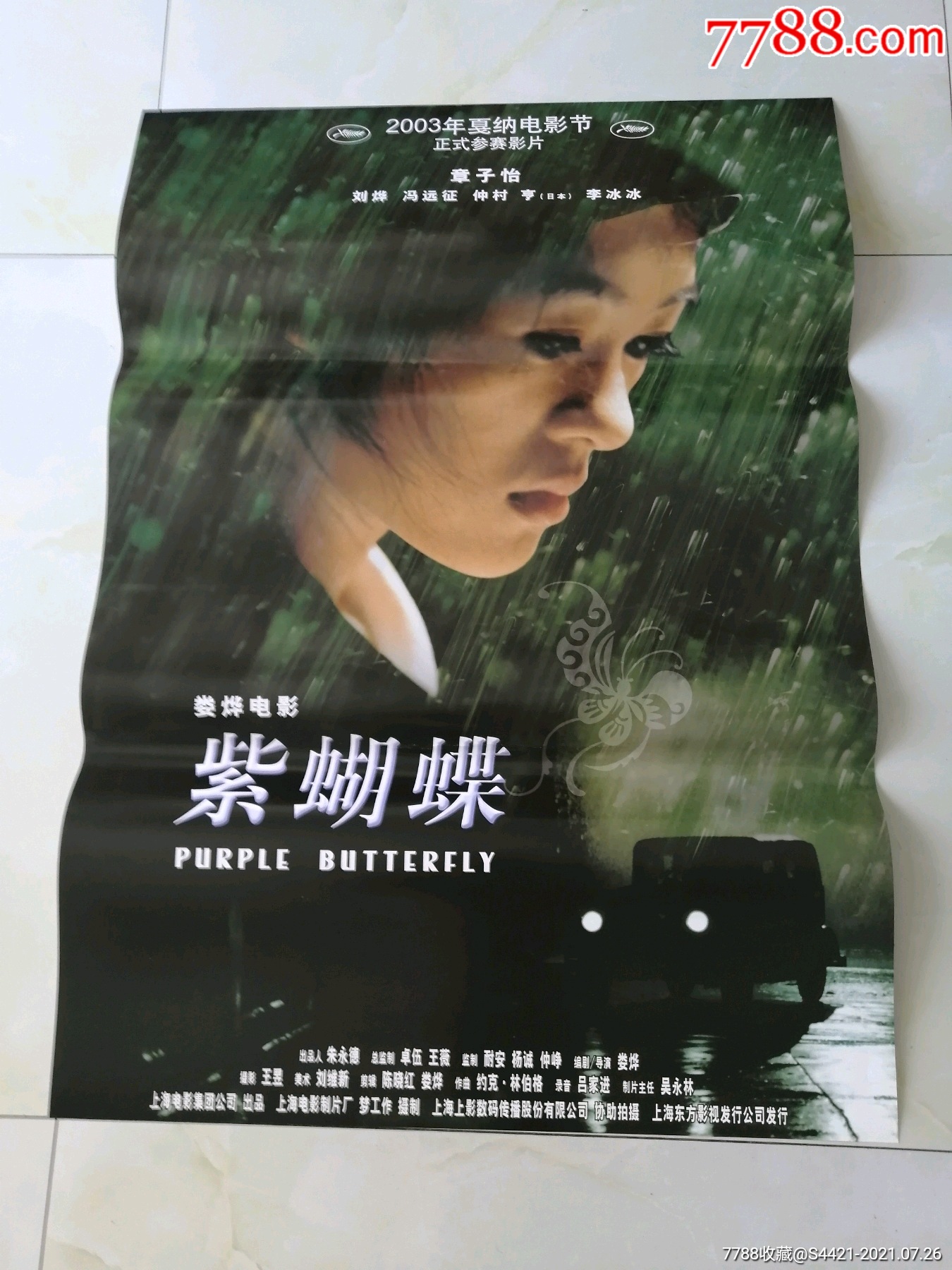 紫蝴蝶_电影海报_万龙聚宝阁【7788收藏__收藏热线】