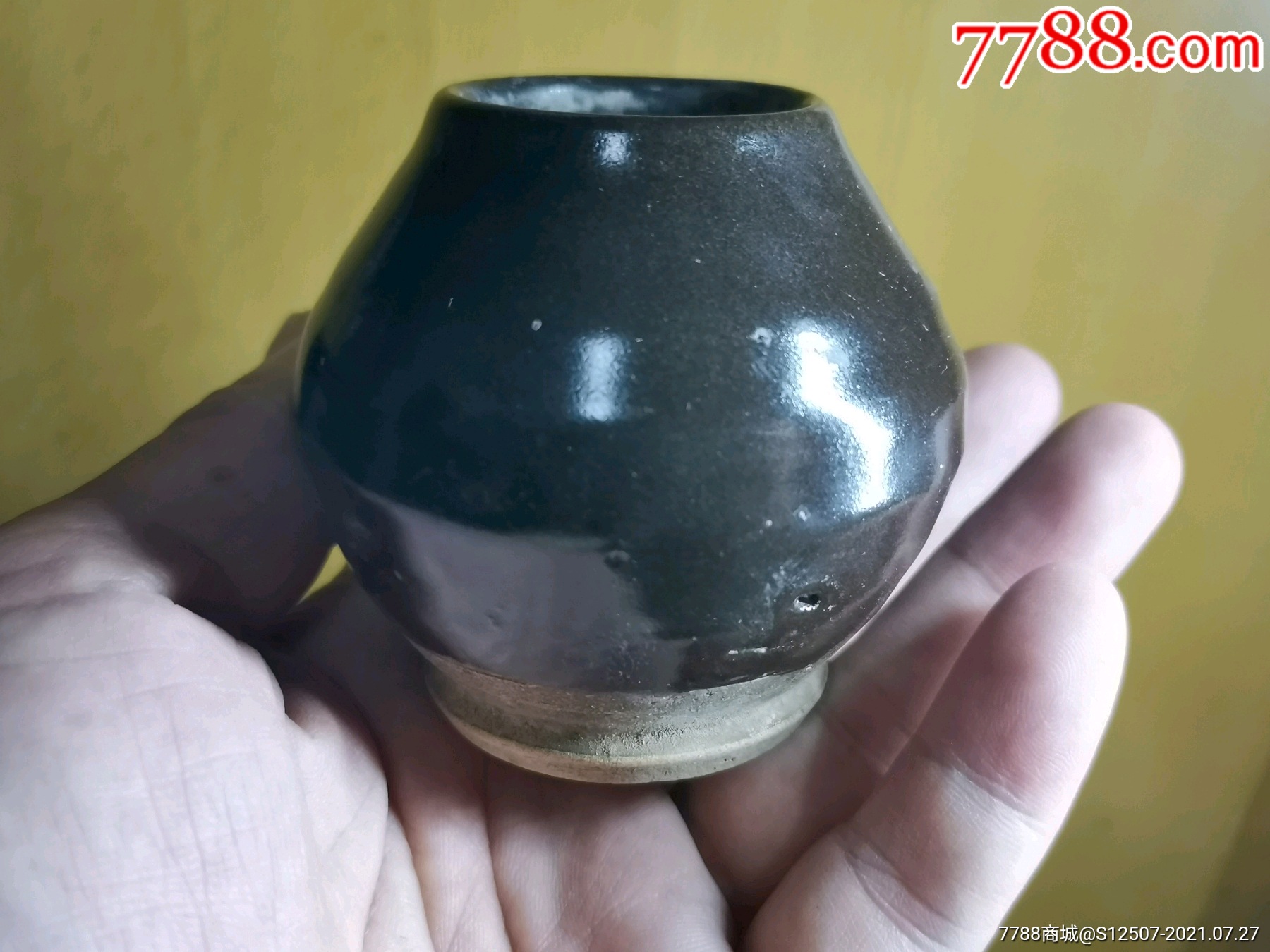酱釉小罐酱釉瓷紫金釉风义堂