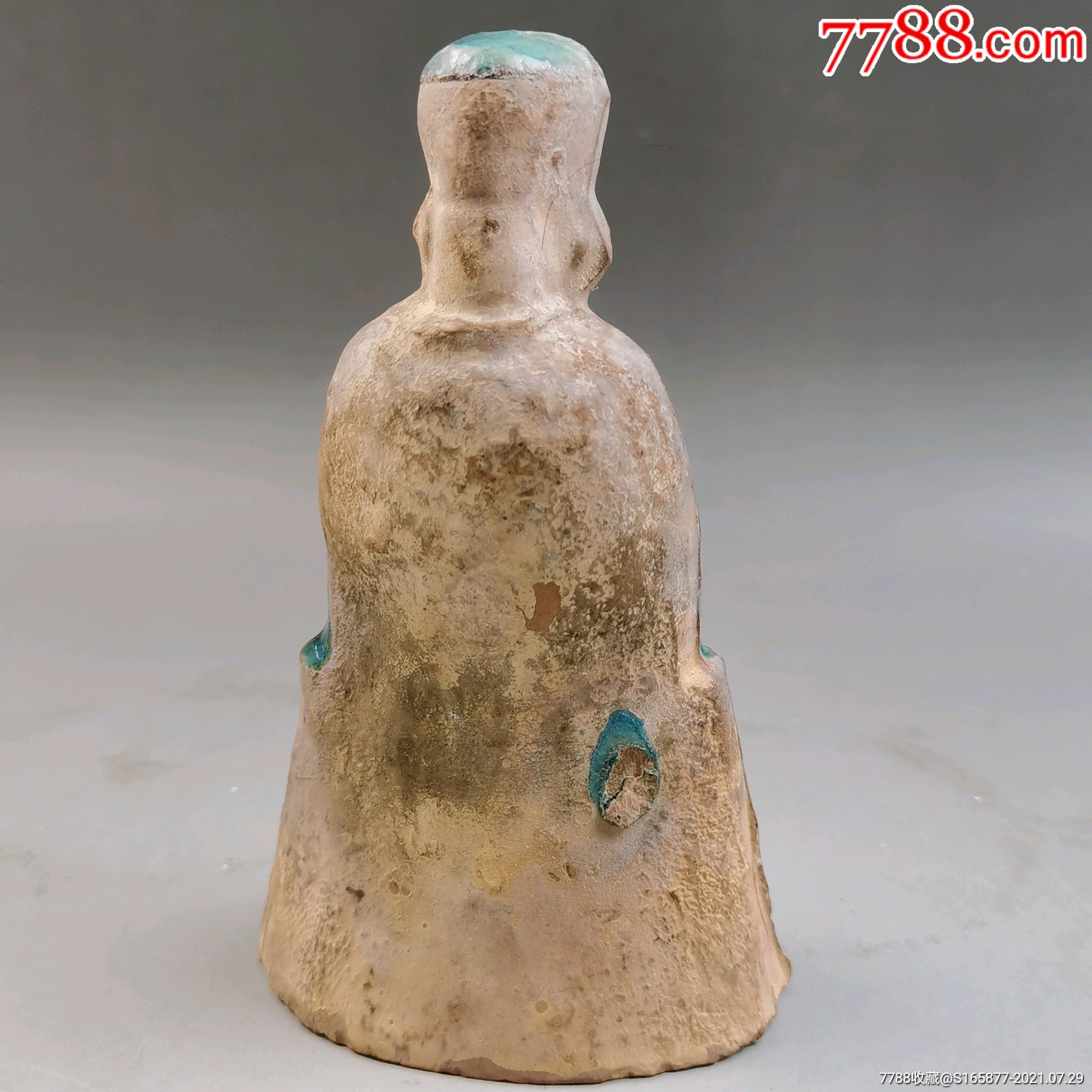 明代珐华彩文昌君像土地爷三彩瓷塑老佛像艺术品民俗收藏品包老保真.