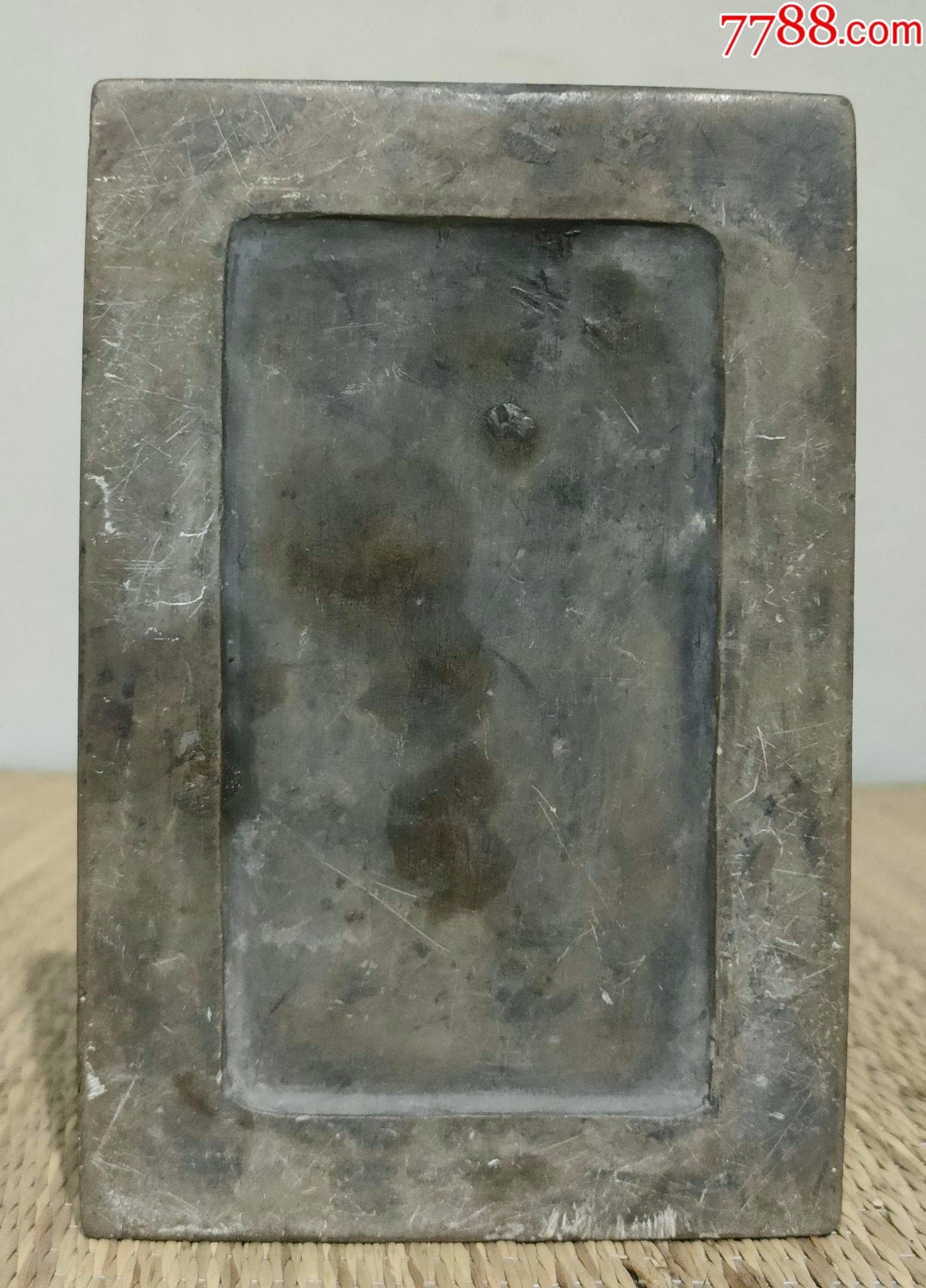 清代造型精美老砚一块