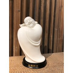  strong>德化陈为坦作品,弥乐佛 /strong>_雕塑瓷/瓷雕_泉州天一典藏