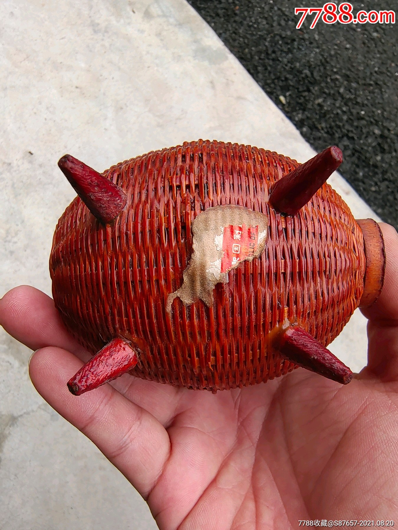 竹编玩具摆件